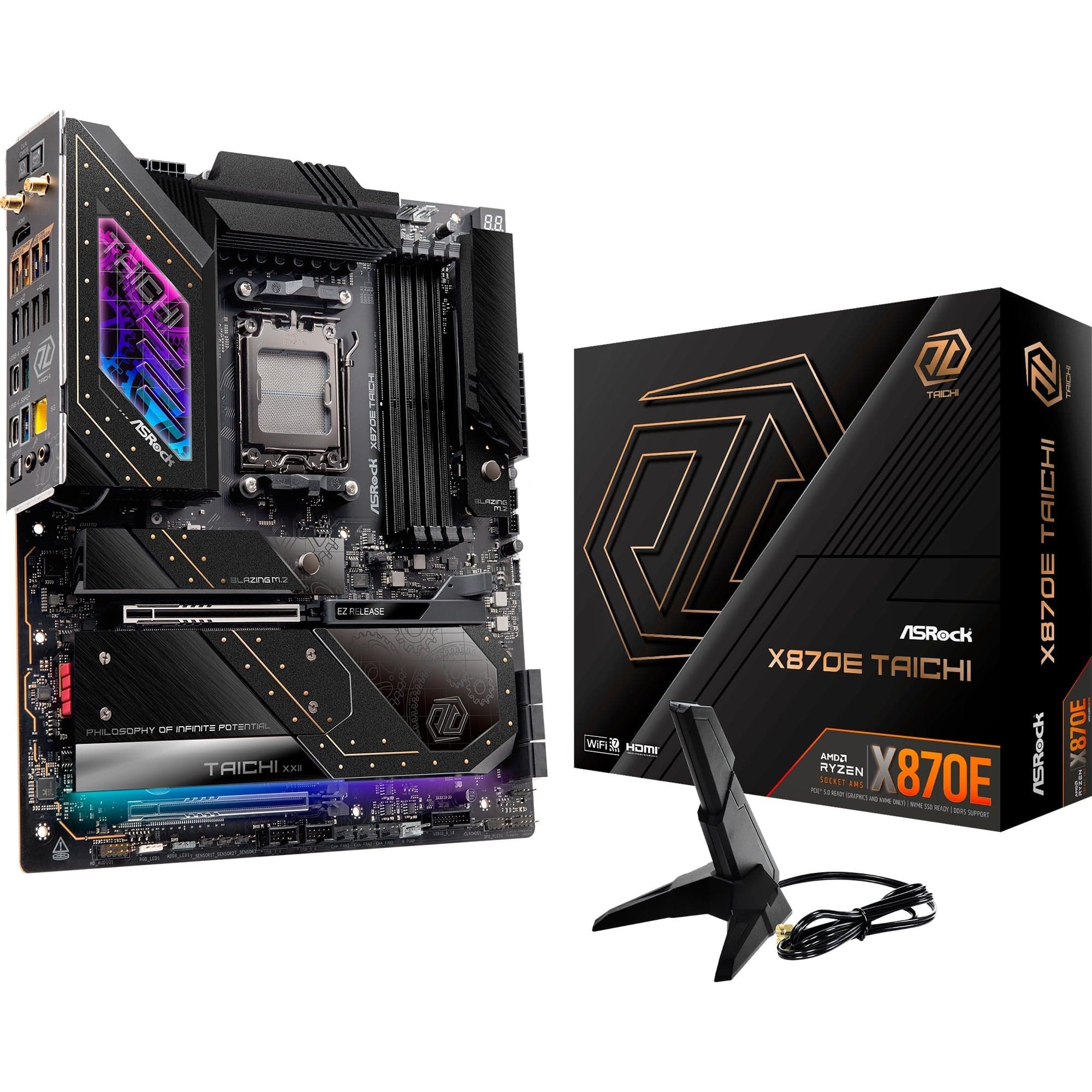 X870E Taichi, Mainboard – Bild 1