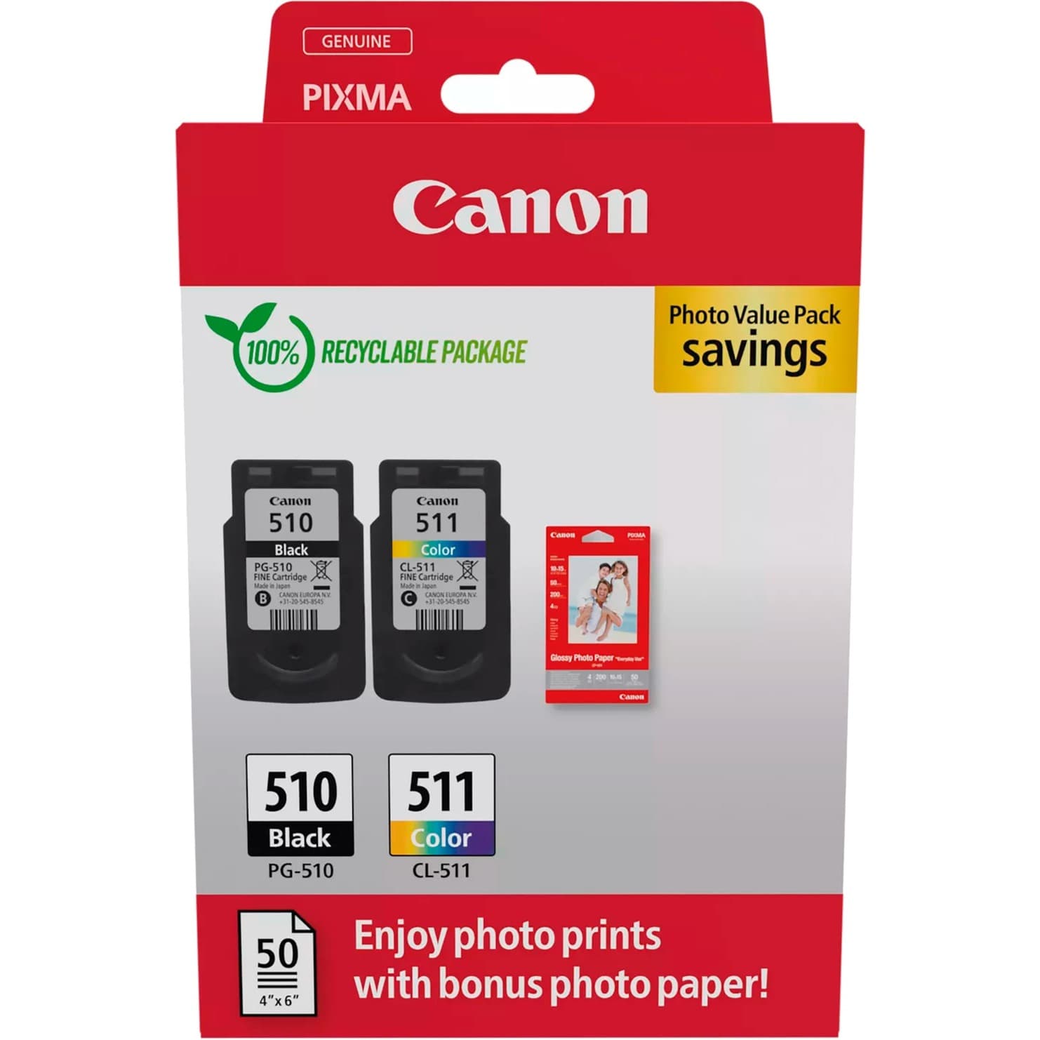 Tinte Photo Value Pack PG-510/CL-511 – Bild 1