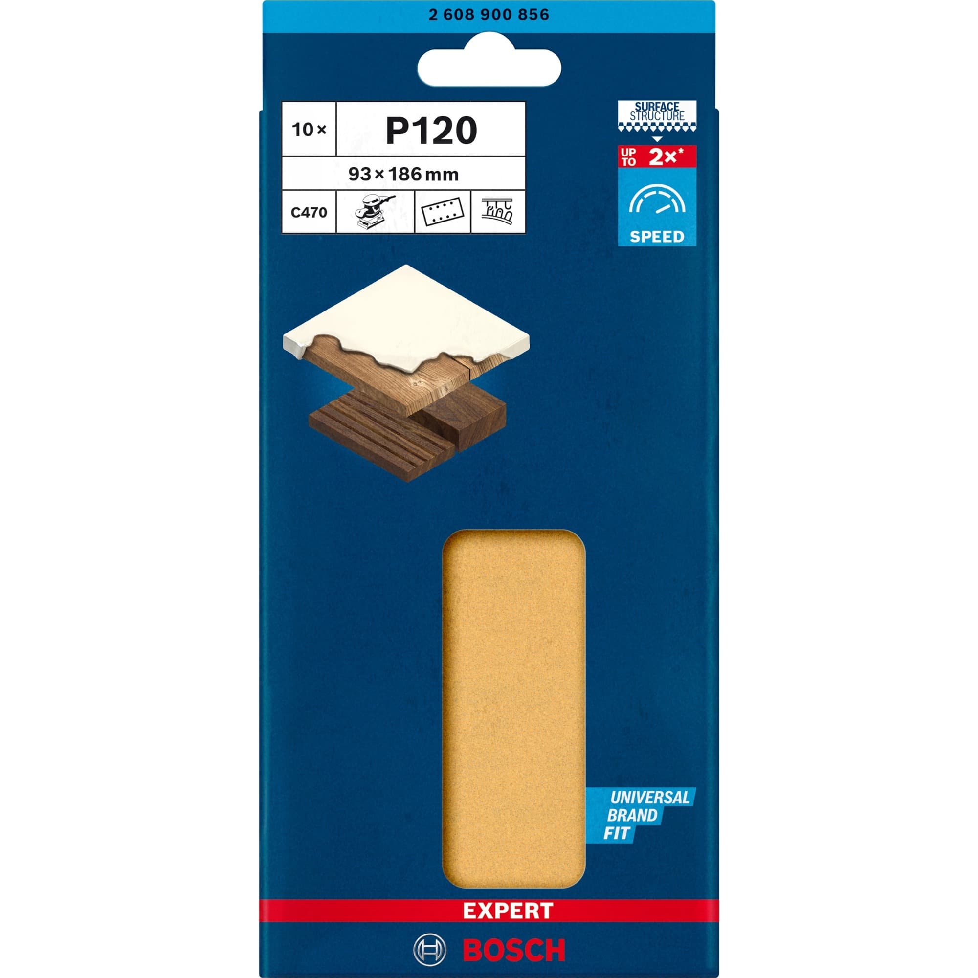 Expert C470 Schleifblatt, 93 x 186mm, K120 – Bild 1