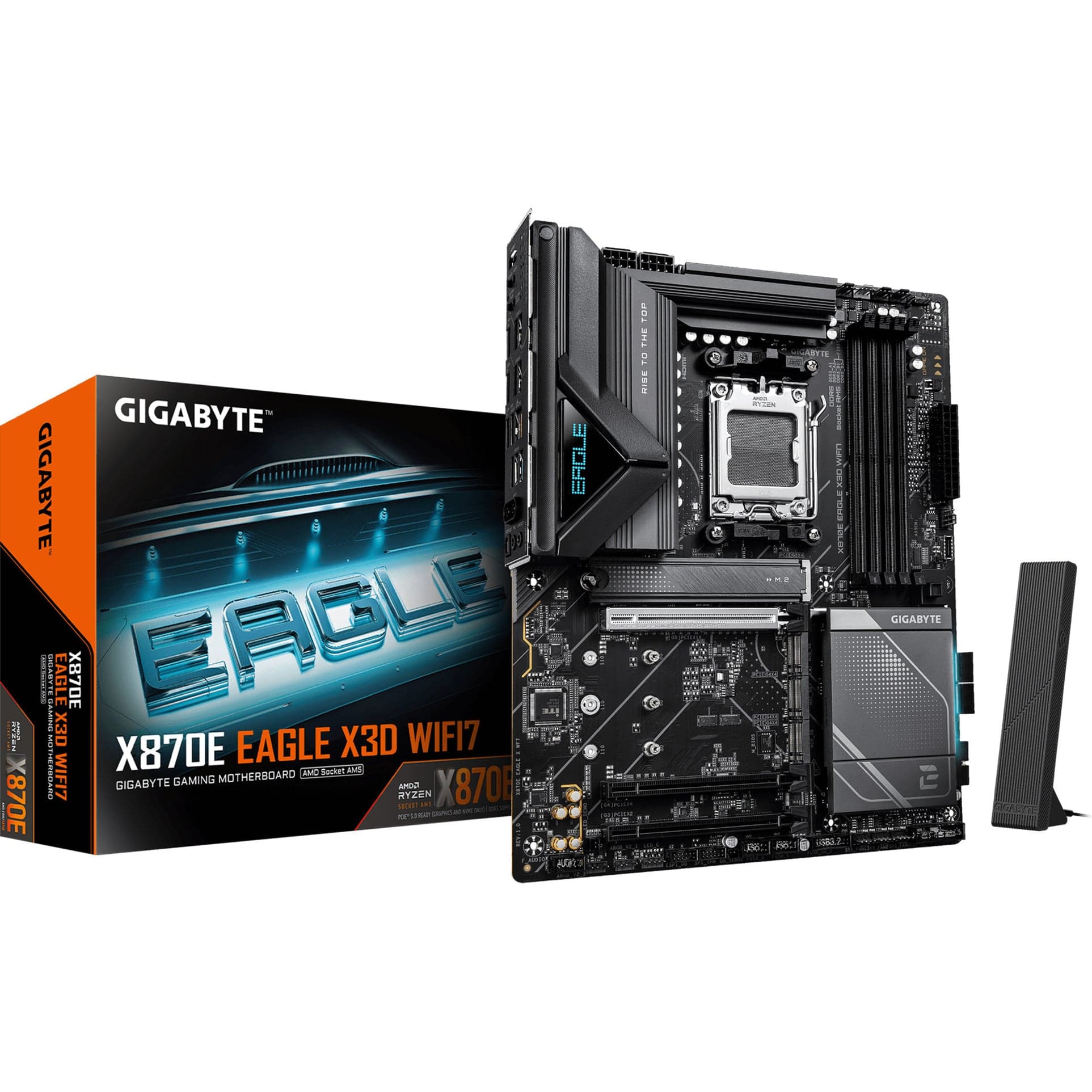 X870E EAGLE X3D WIFI7, Mainboard – Bild 1