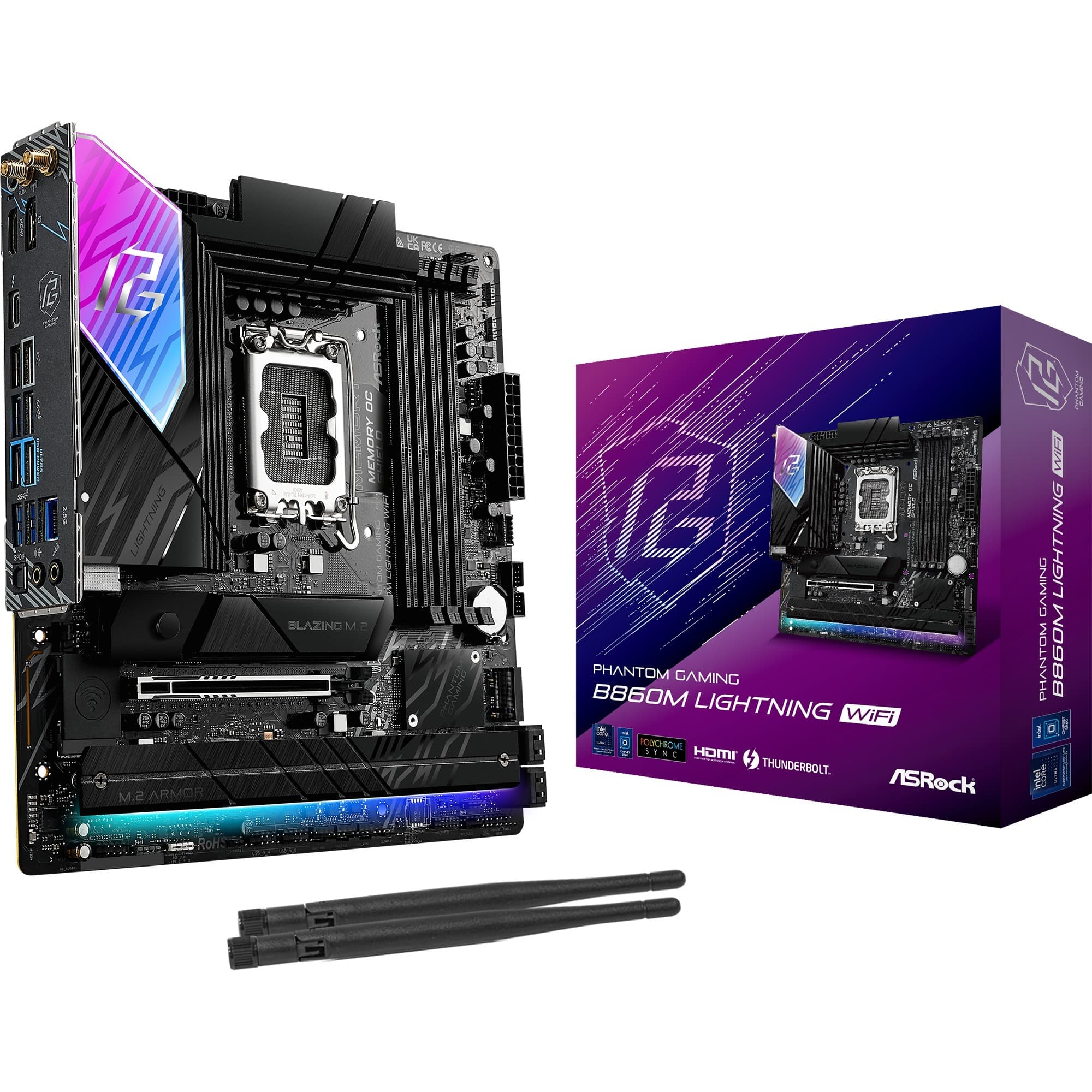B860M Lightning WiFi, Mainboard – Bild 1