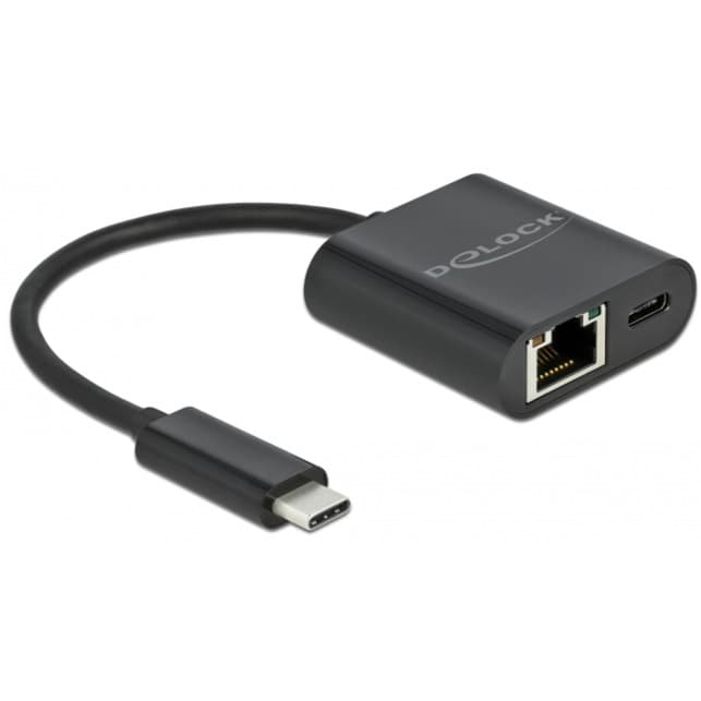 Adapter USB-C > Gigabit LAN, mit PD Anschluss – Bild 1