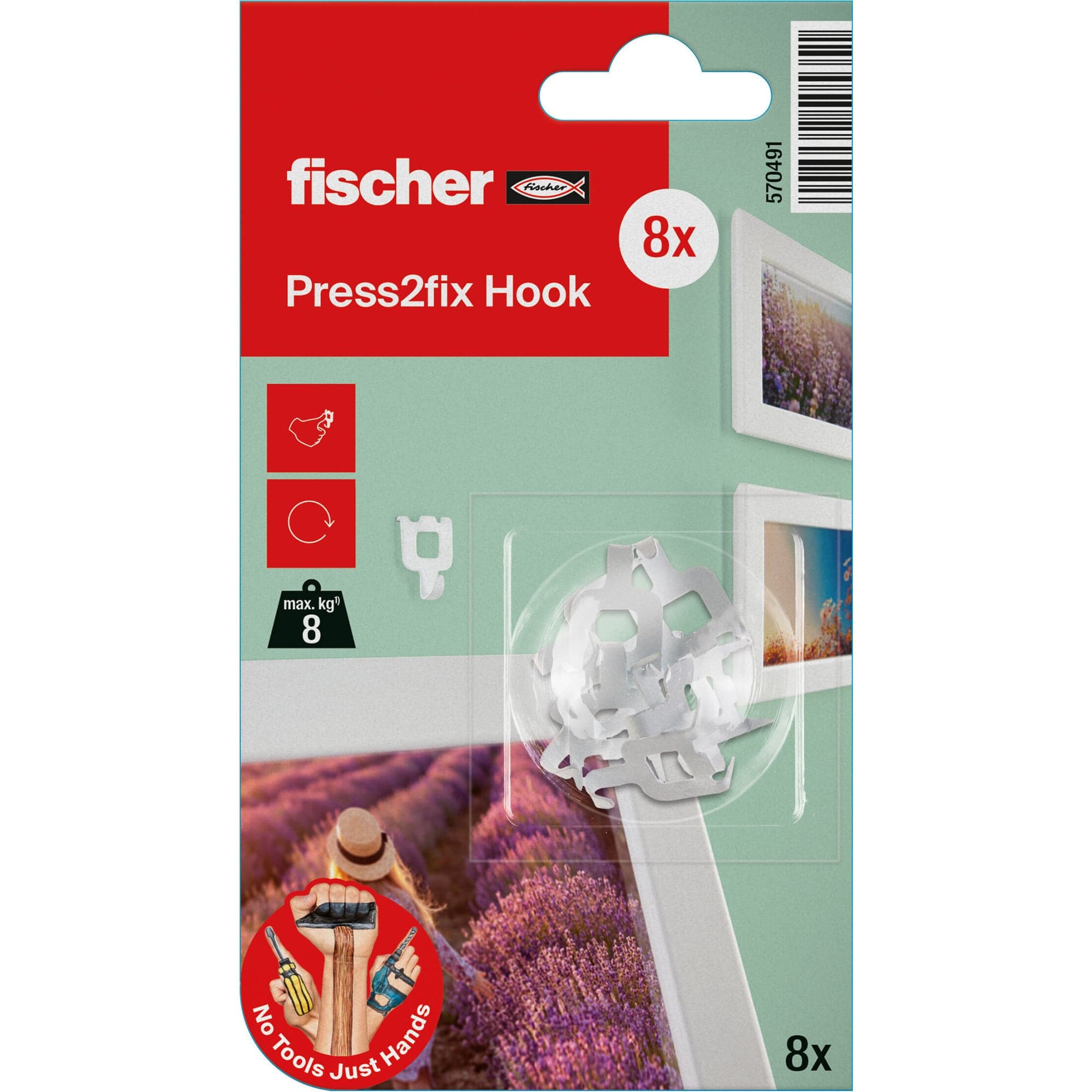 Press2fix Haken Bilderkralle