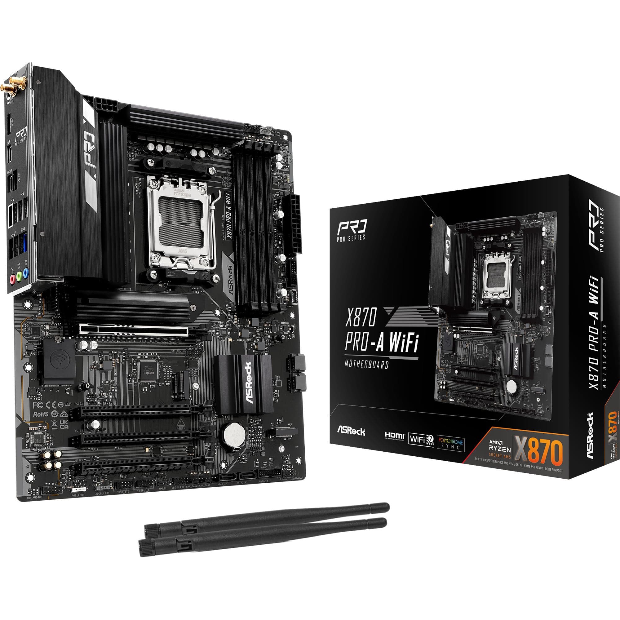 X870 PRO-A WiFi, Mainboard – Bild 1