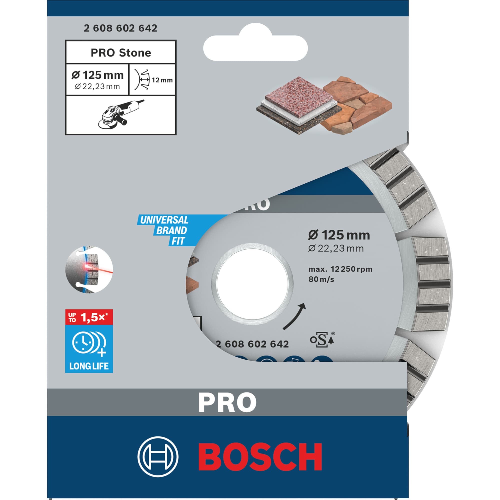 PRO Stone Diamanttrennscheibe, Ø 125mm – Bild 1