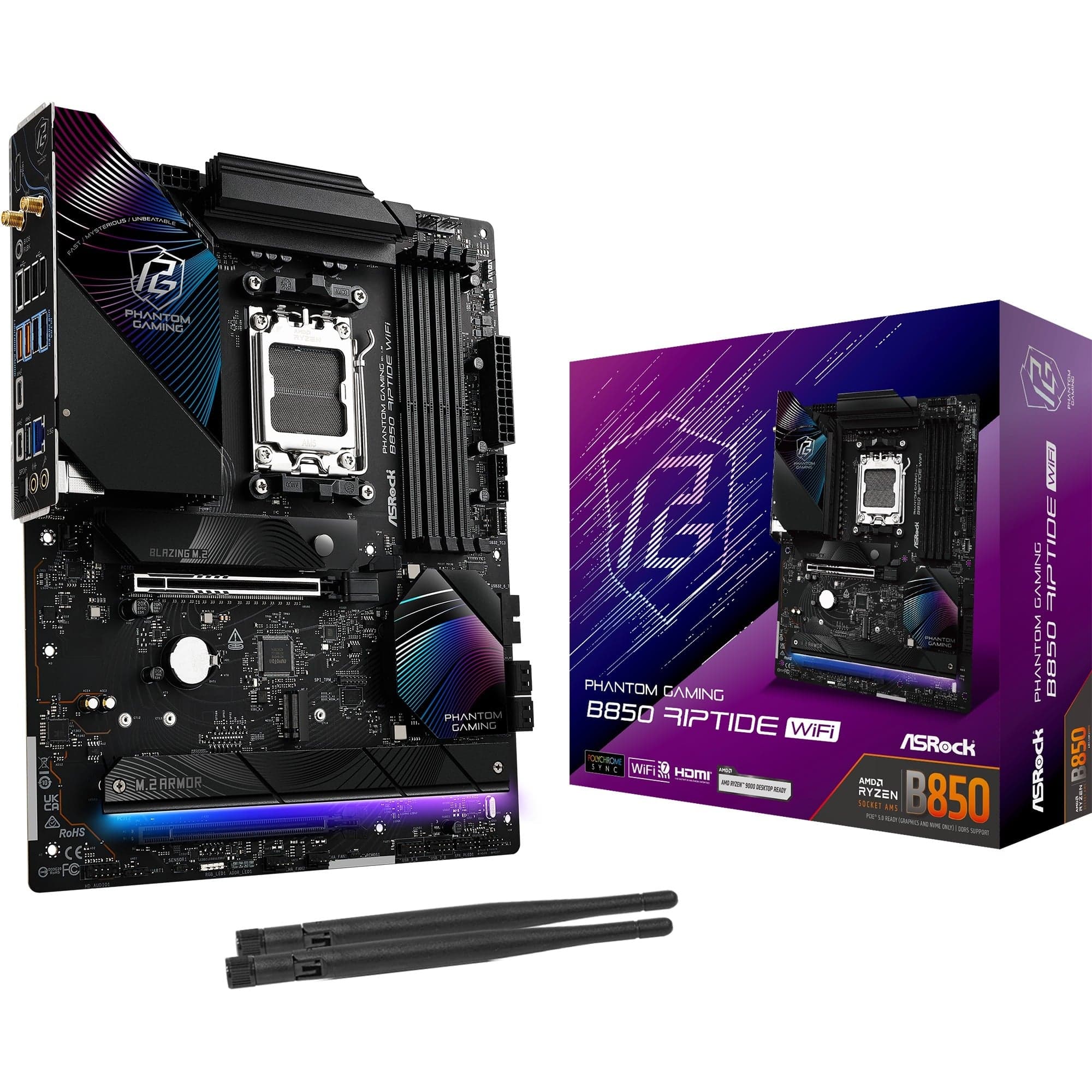 B850 Riptide WiFi, Mainboard – Bild 1