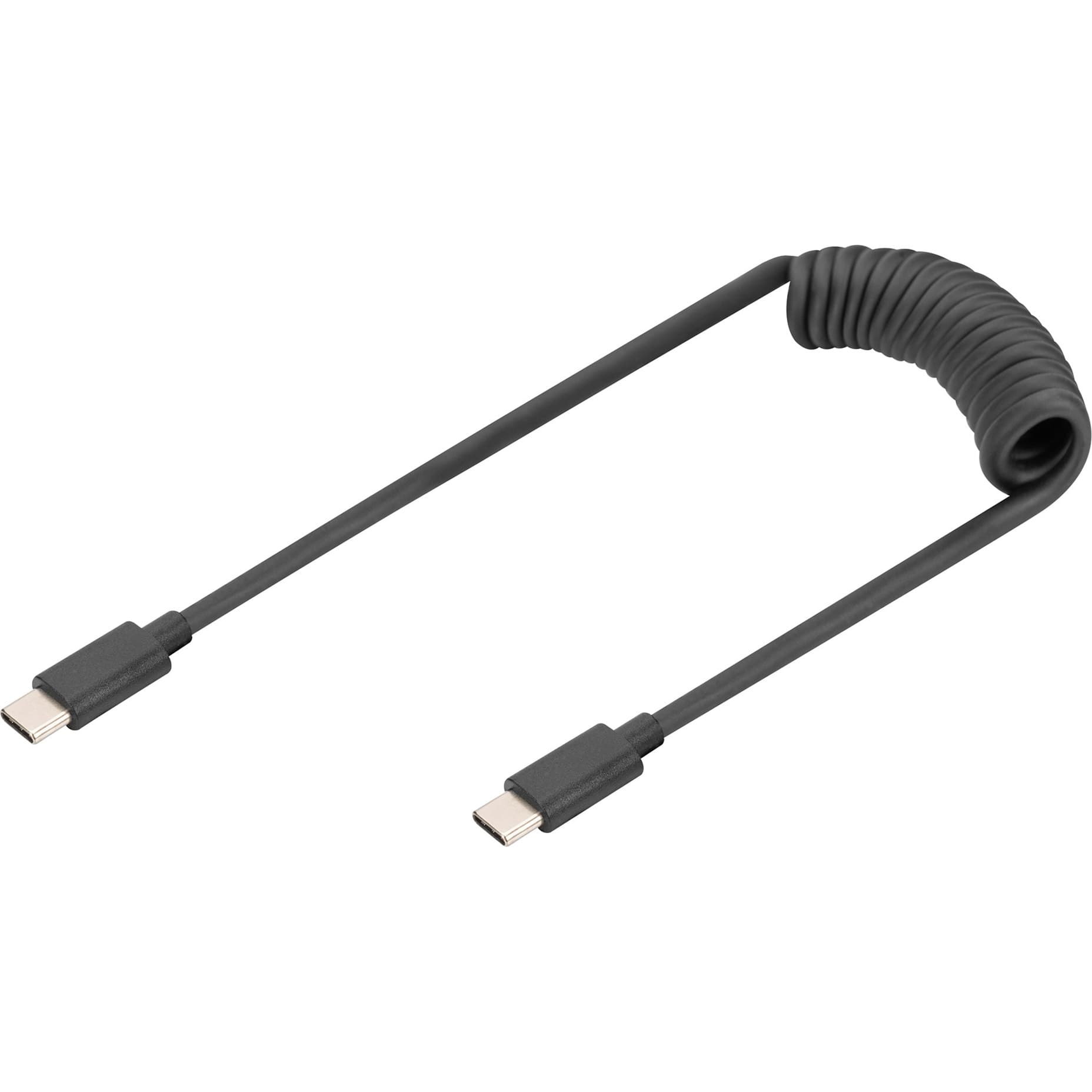 USB 2.0 Spiralkabel USB-C > USB-C – Bild 1