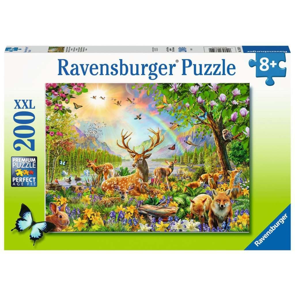 Kinderpuzzle Anmutige Hirschfamilie – Bild 1