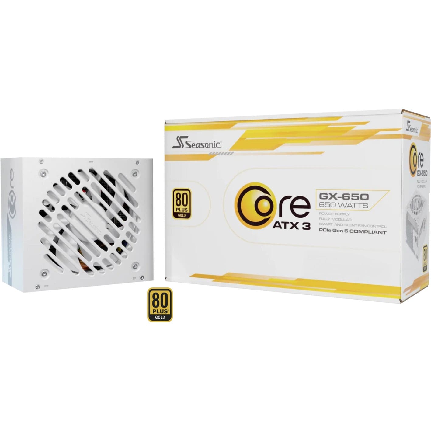 CORE GX-650-V2-WHITE 650W, PC-Netzteil – Bild 1