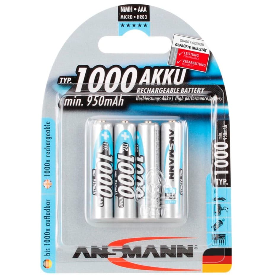 1000mAh NiMh Professional, Akku – Bild 1