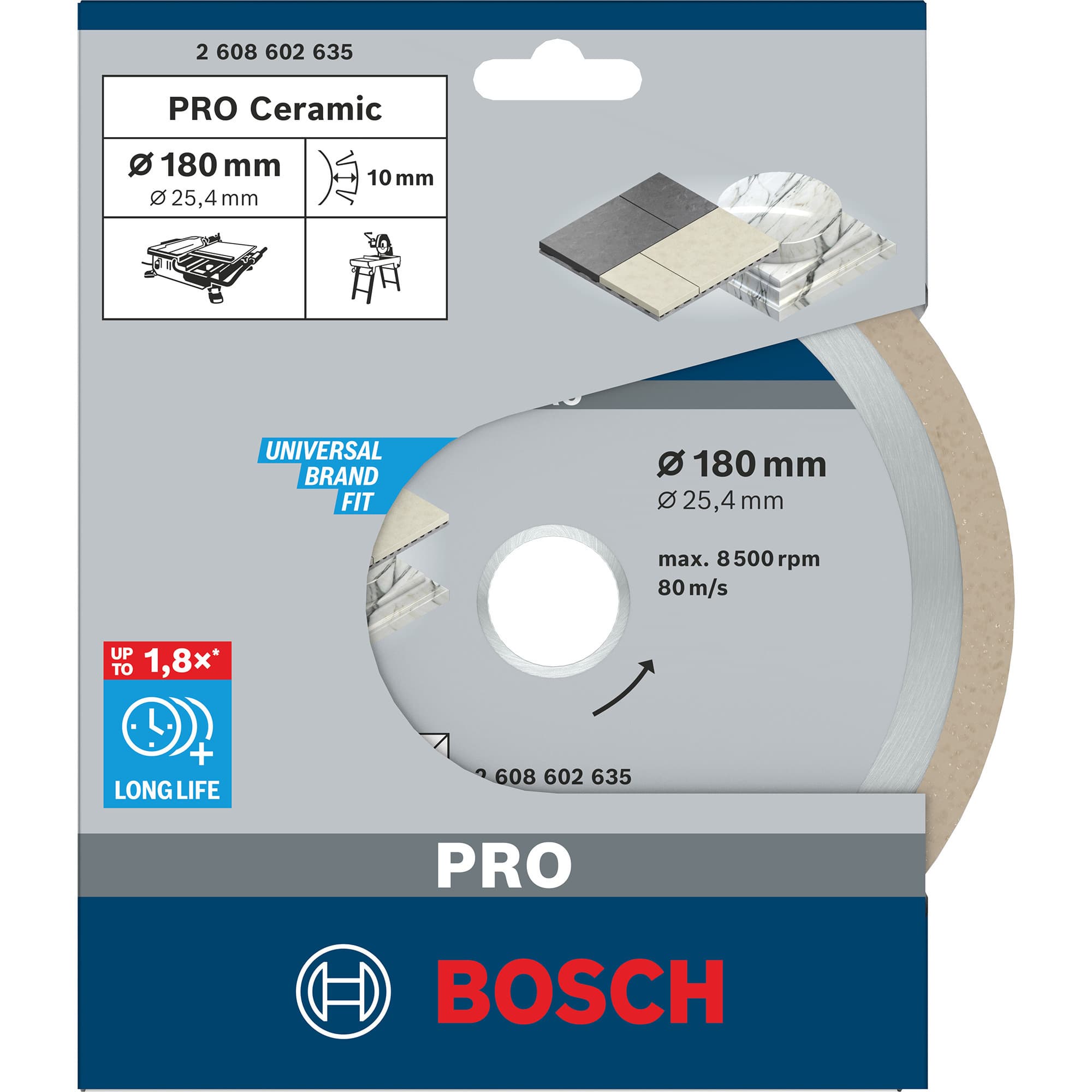 PRO Ceramic Diamant-Trennscheibe, Ø 180mm – Bild 1