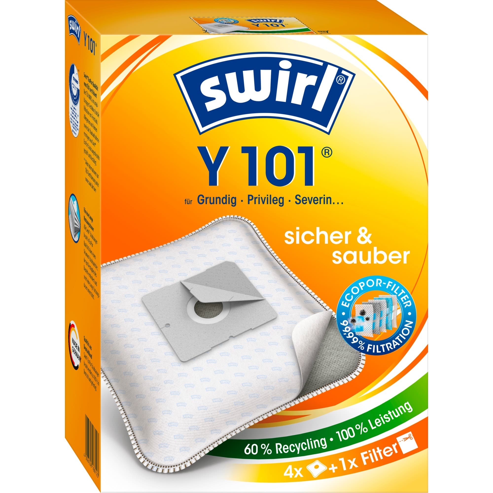 Staubsaugerbeutel Y101 EcoPor – Bild 1