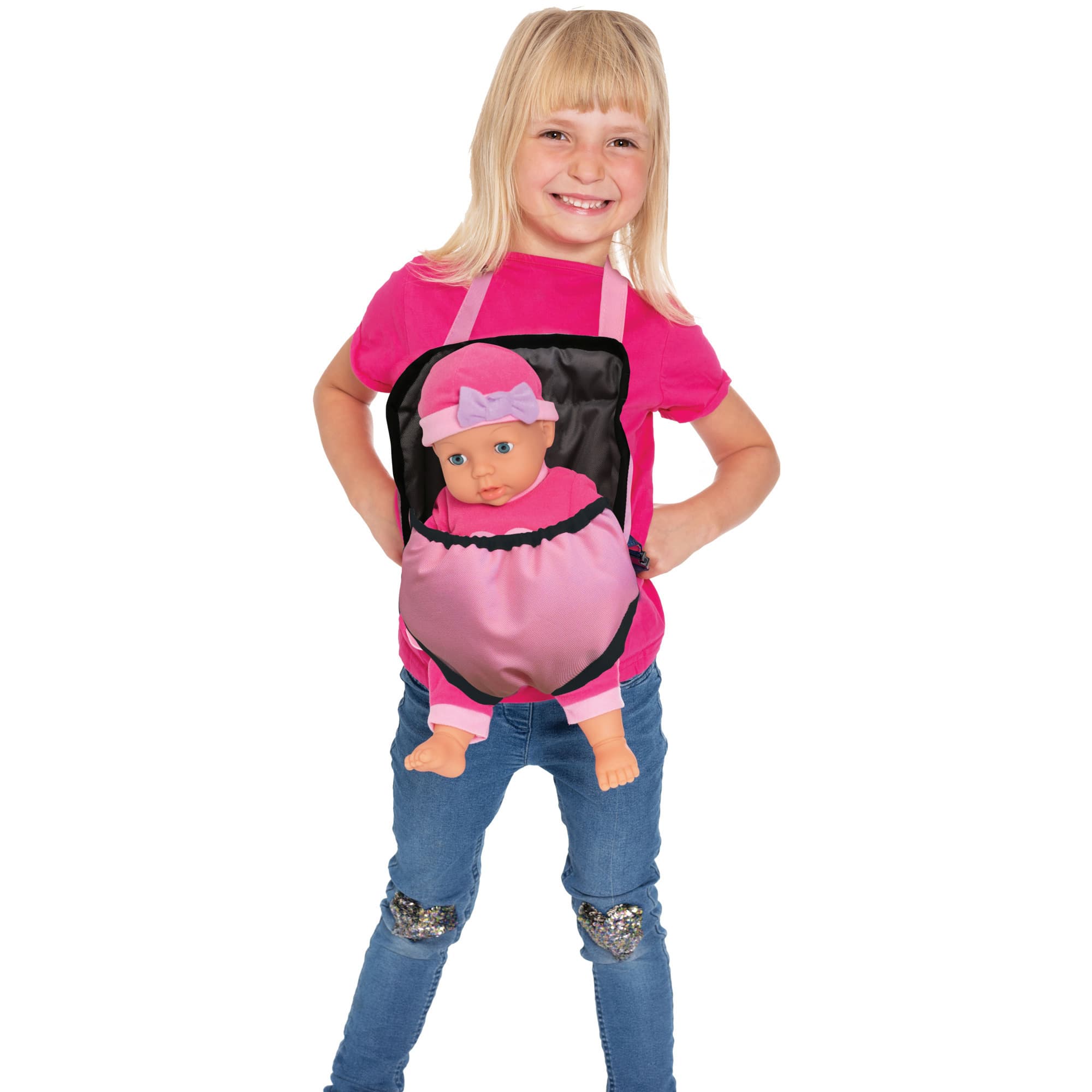 Puppenbabytrage Rosy, Puppenzubehör – Bild 1