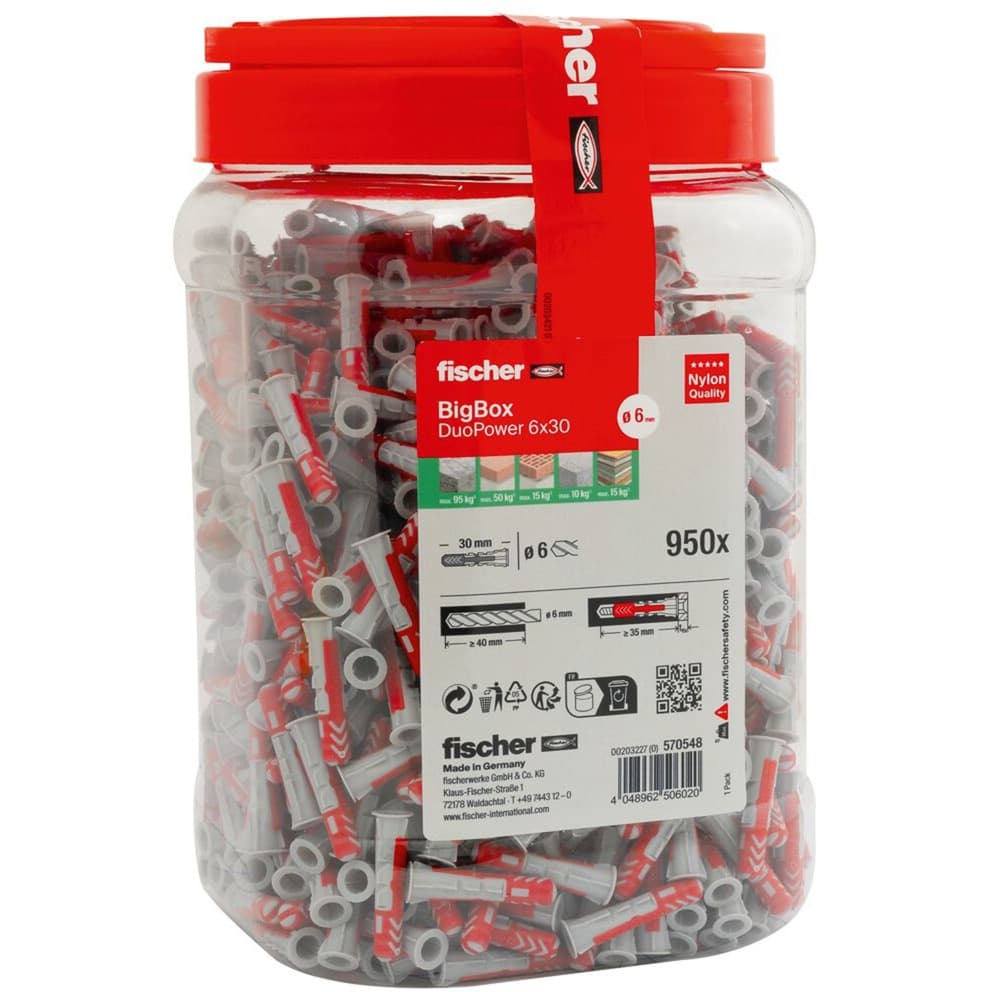 Dübel DUOPOWER 6x30 BigBox – Bild 1