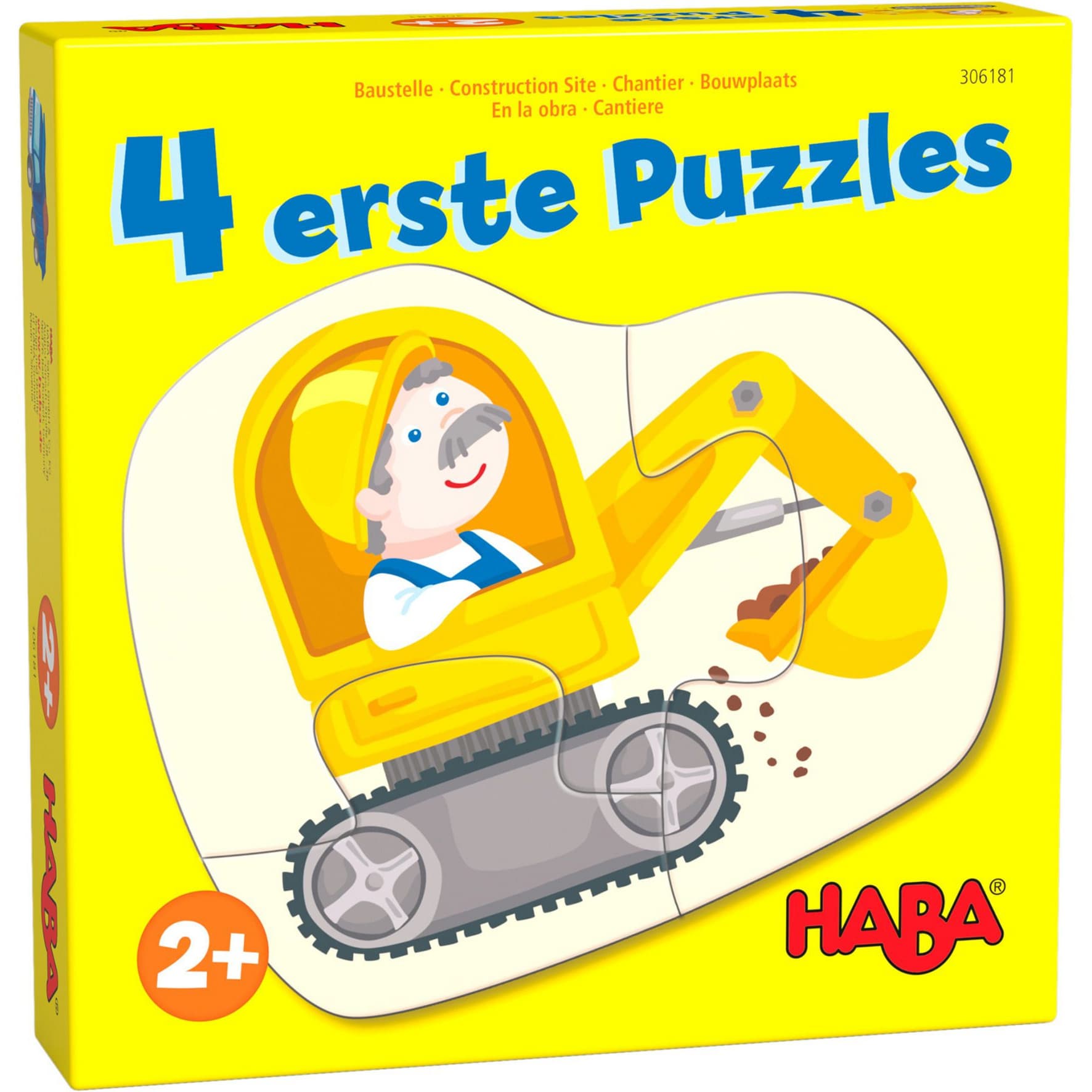 Vier erste Puzzles Baustelle