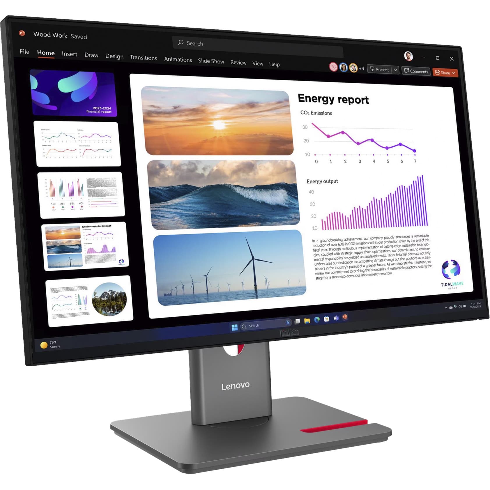 ThinkVision P24Q-40, LED-Monitor – Bild 1