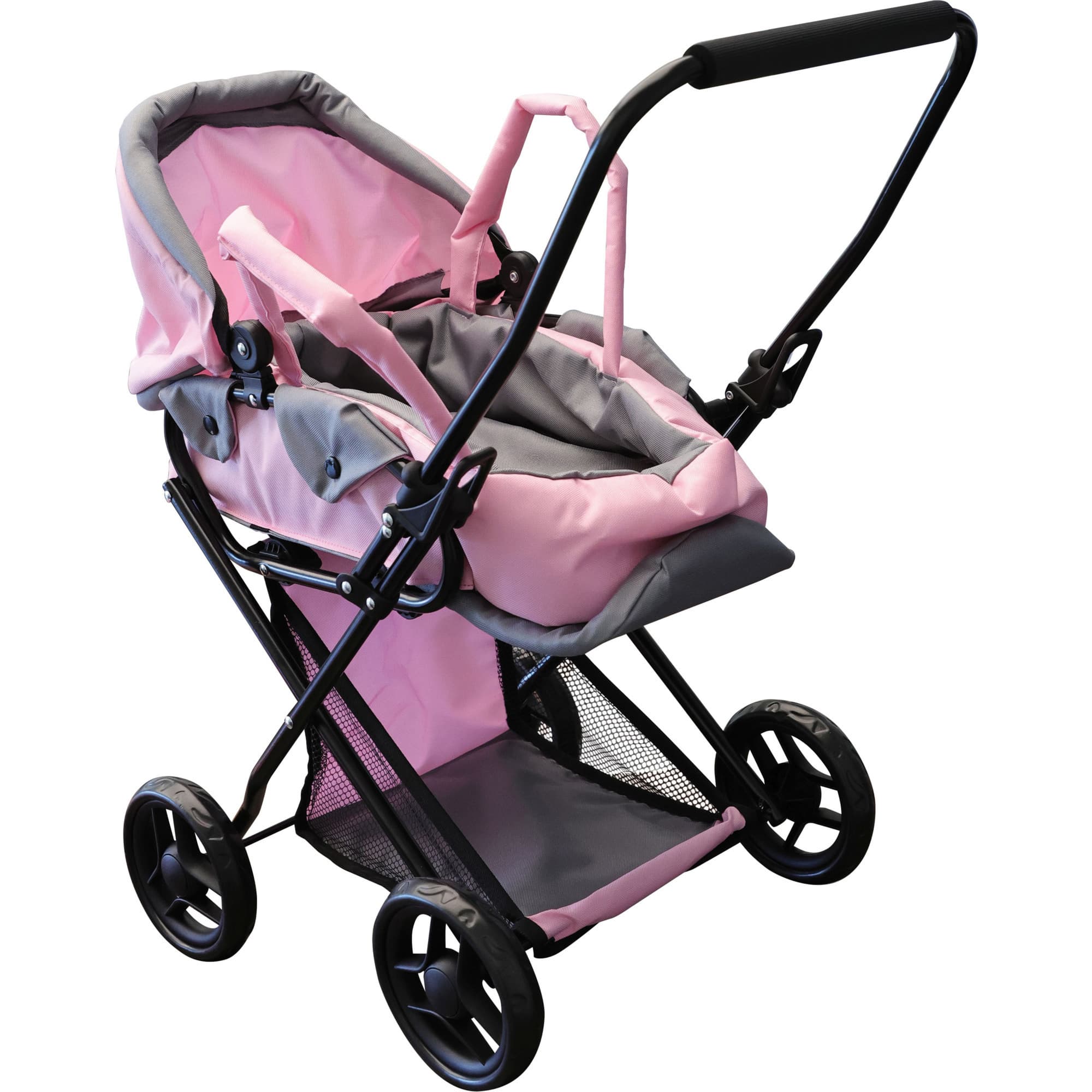 Puppenwagen Rosy mit Ablagekorb – Bild 1