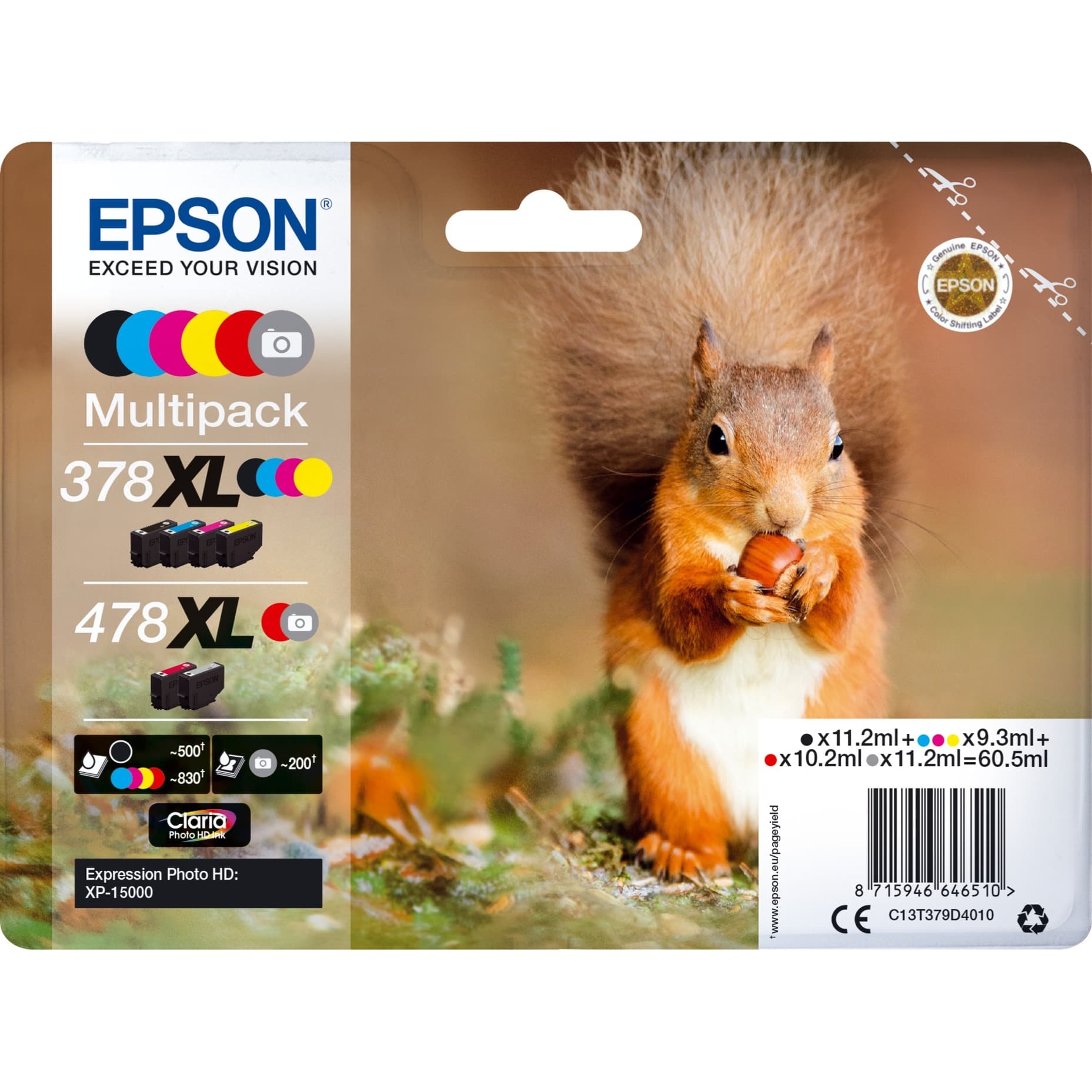 Multipack 378XL/478XL (C13T379D4010), Tinte – Bild 1
