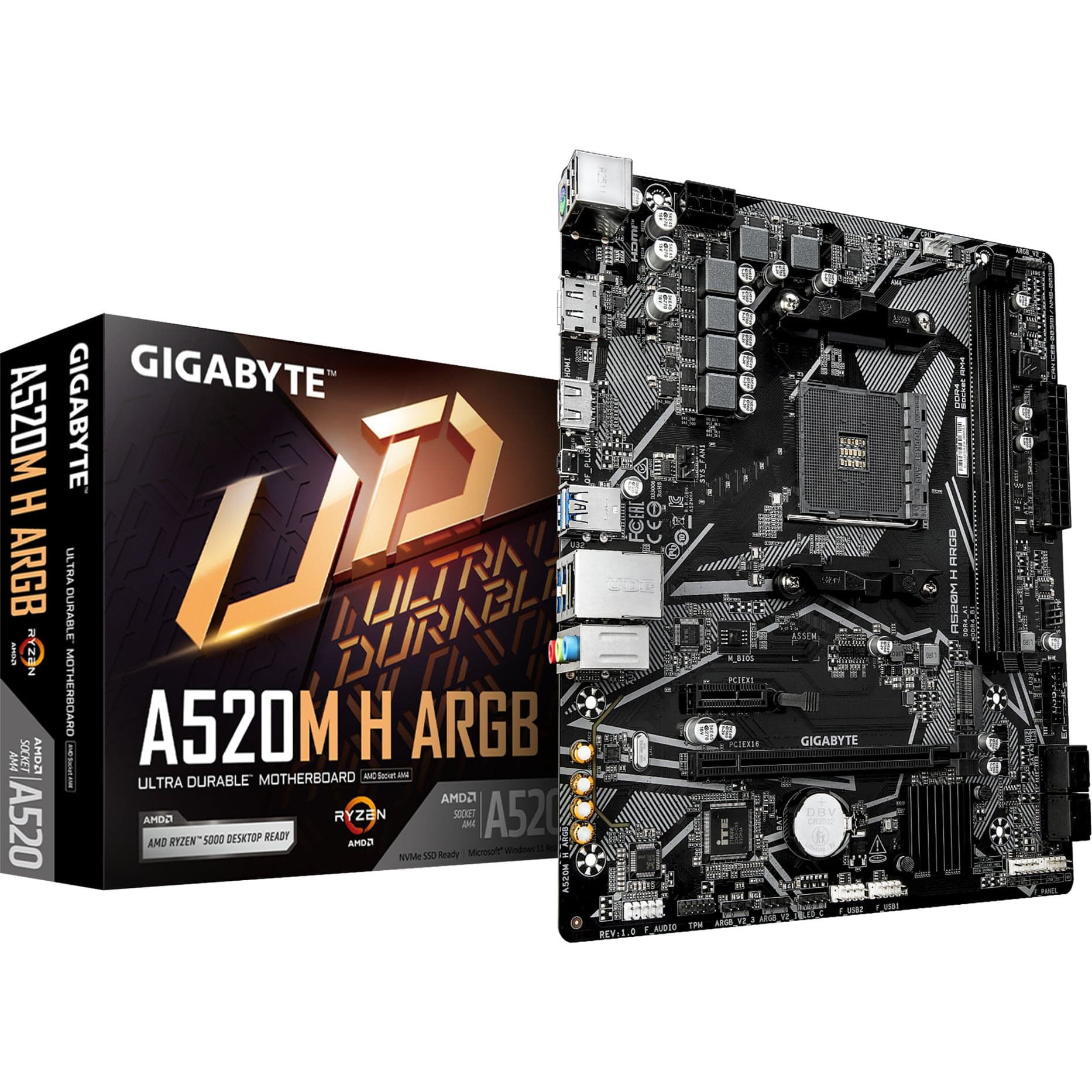 A520M H ARGB, Mainboard – Bild 1