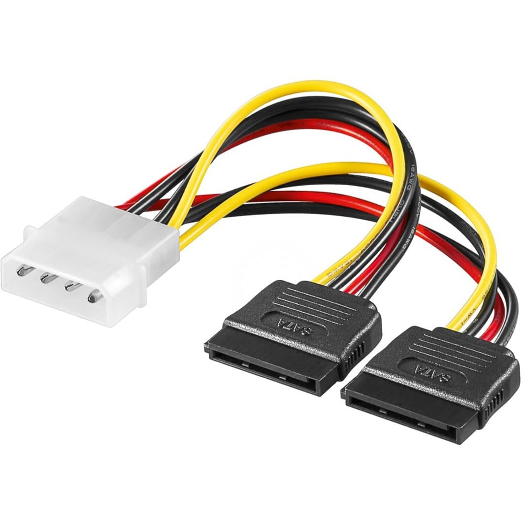 Stromadapter 5,25" auf 2x 15-Pin SATA – Bild 1