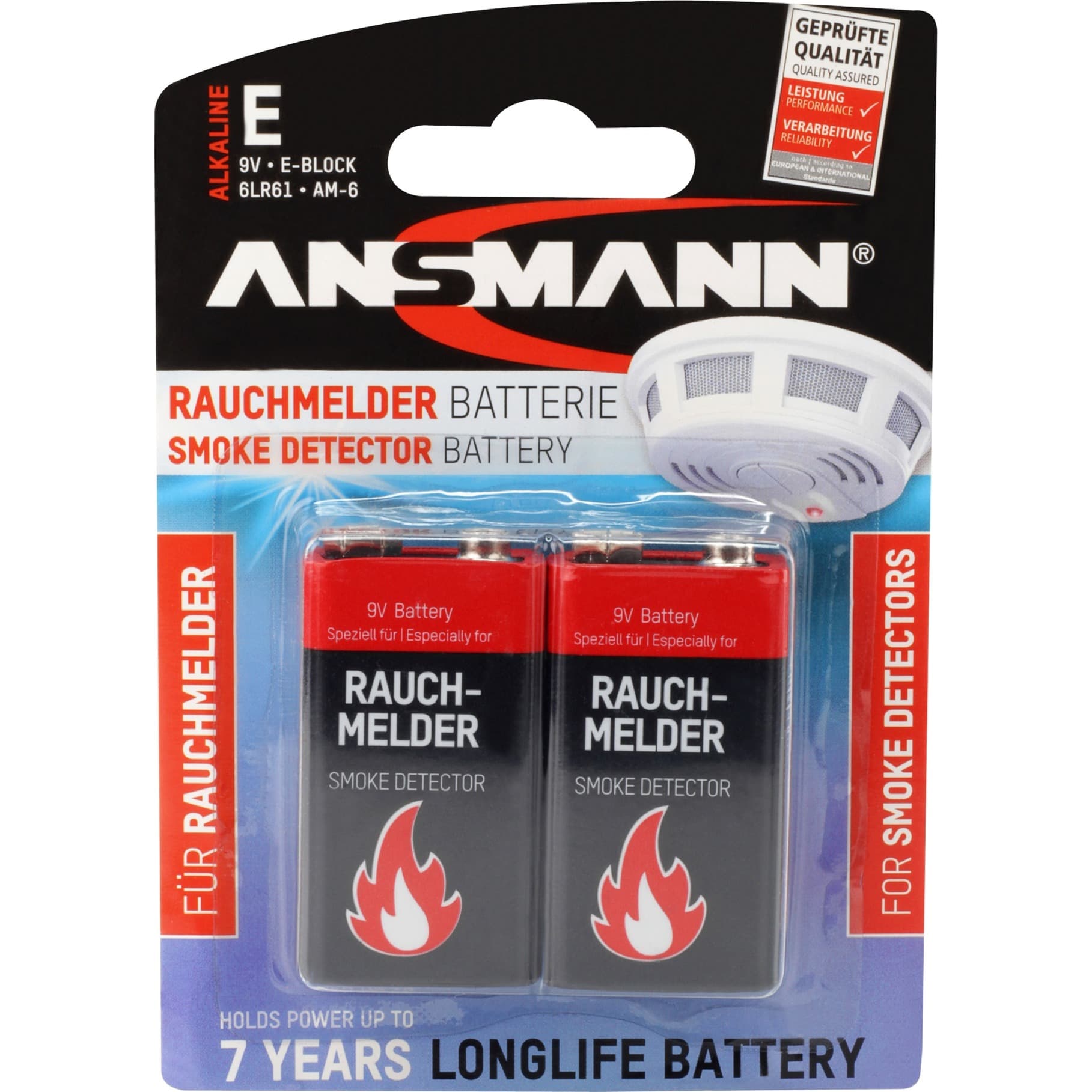 Batterie für Rauchmelder