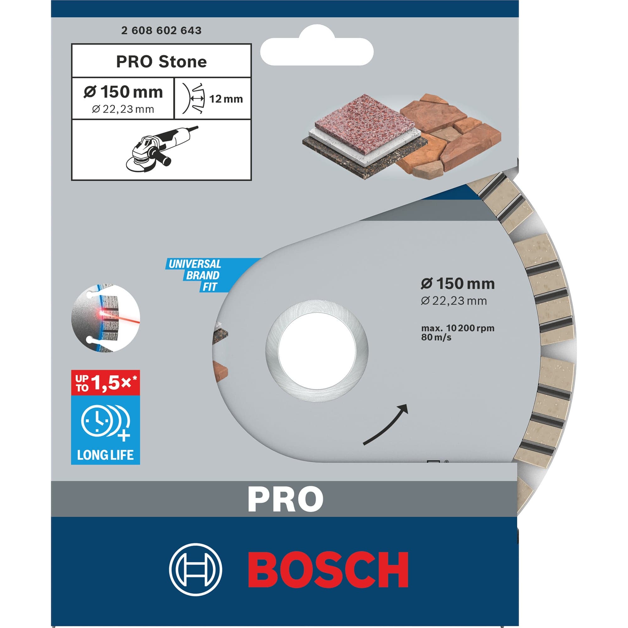 PRO Stone Diamanttrennscheibe, Ø 150mm – Bild 1