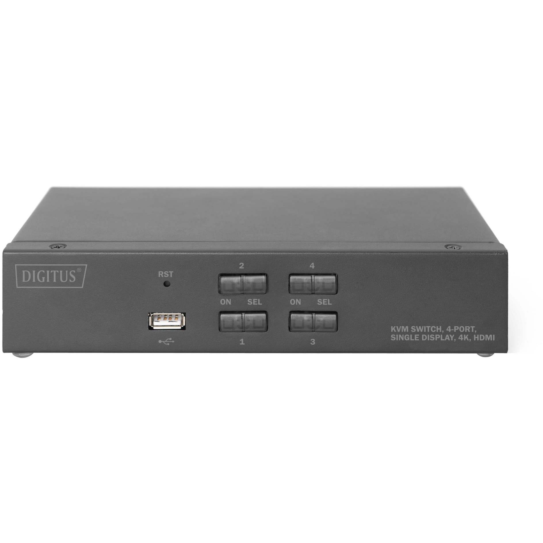 Desktop HDMI KVM Switch 4-Port, KVM-Switch – Bild 1