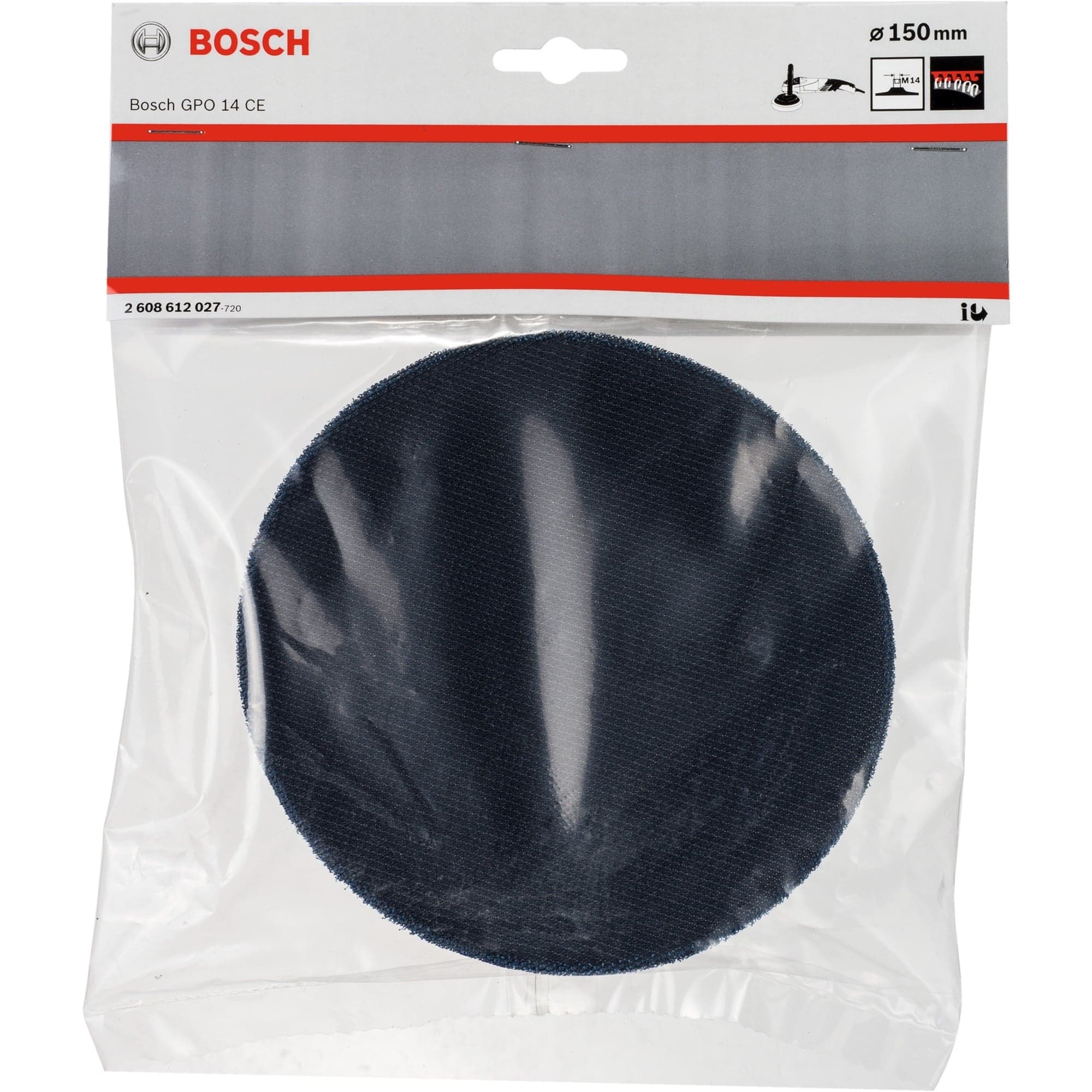 Gummistützteller Ø 150mm, Schleifteller