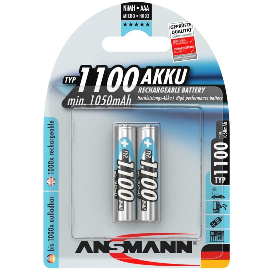 1100mAh NiMh Professional, Akku – Bild 1