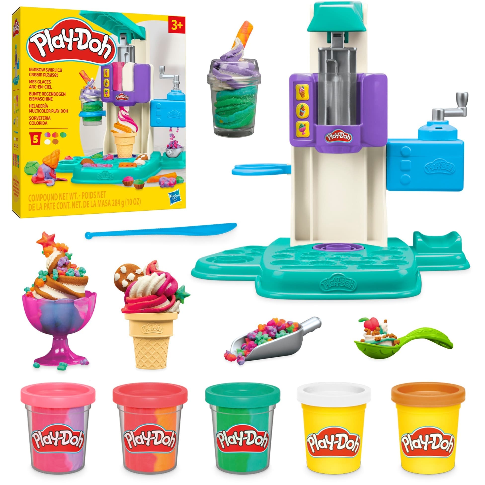 Play-Doh Regenbogen Eismaschine, Kneten – Bild 1