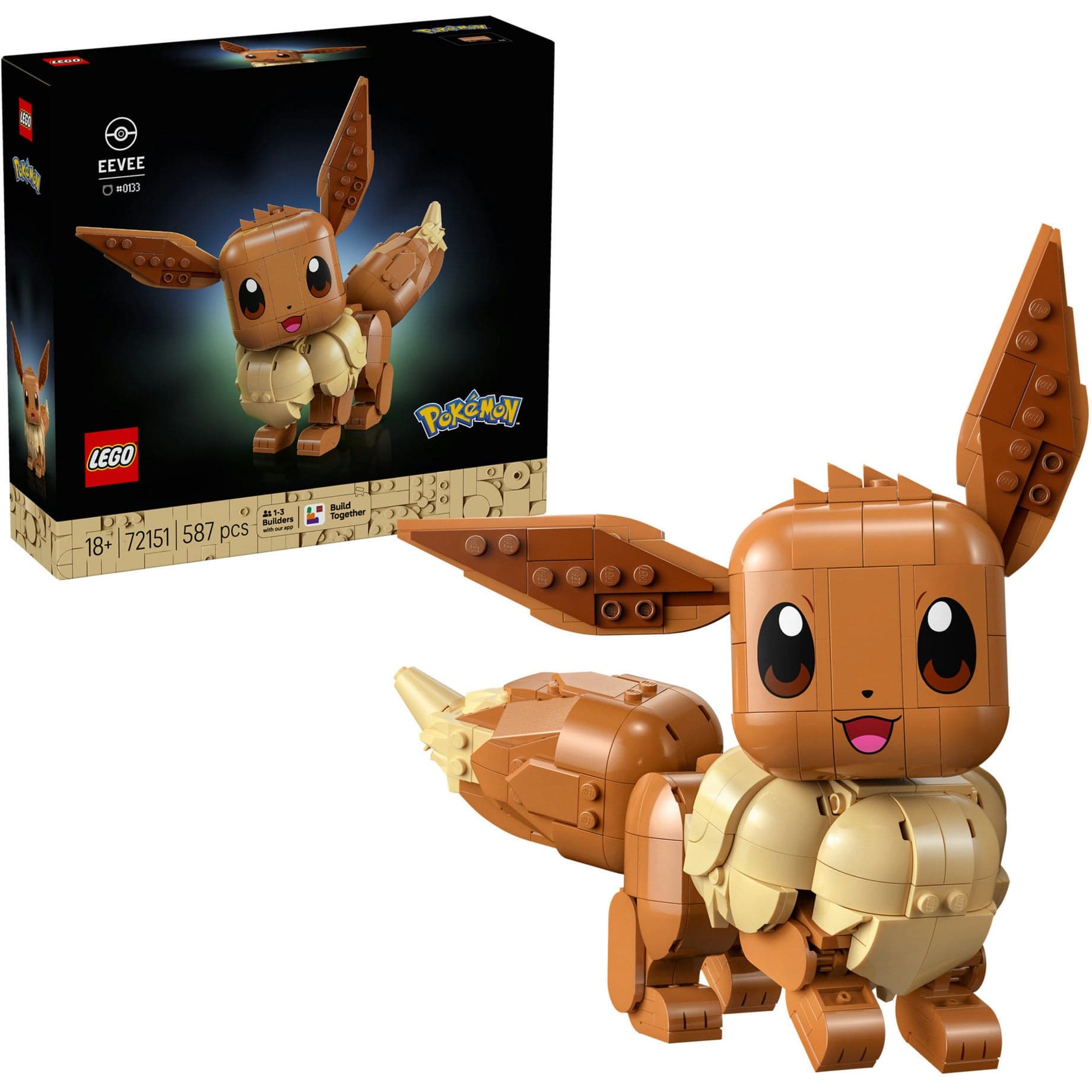 72151 Pokémon Evoli, Konstruktionsspielzeug – Bild 1
