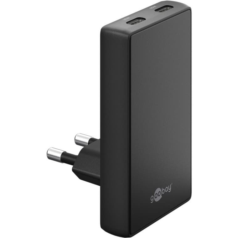 USB-C PD GaN 90° Dual-Schnelladegerät – Bild 1