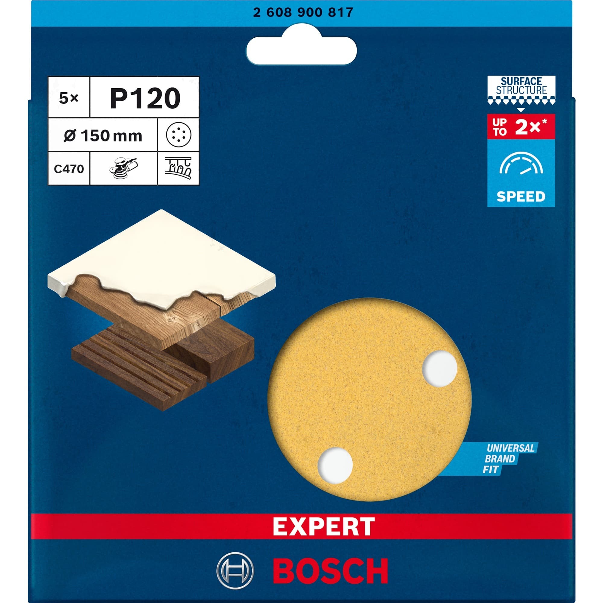 Expert C470 Schleifblatt, Ø 150mm, K120 – Bild 1
