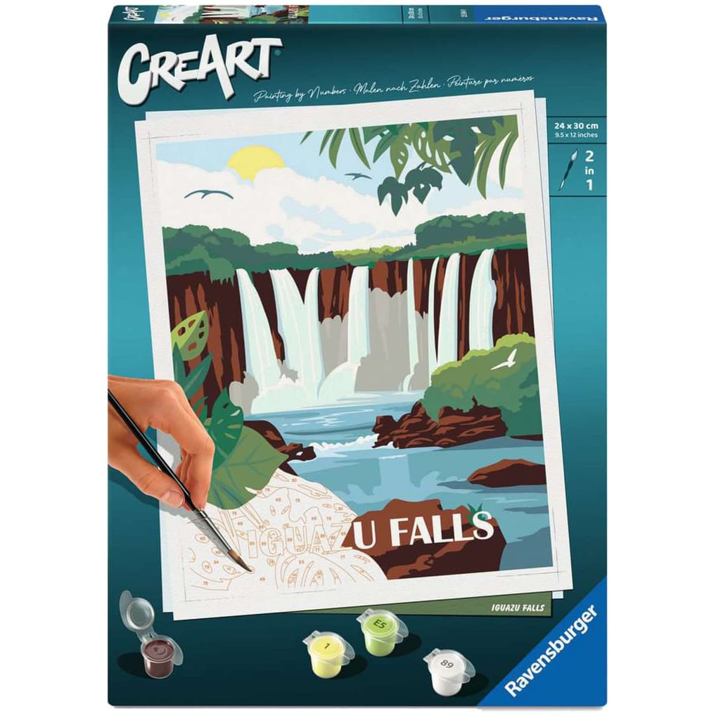 CreArt - Iguazu Wasserfälle, Malen – Bild 1
