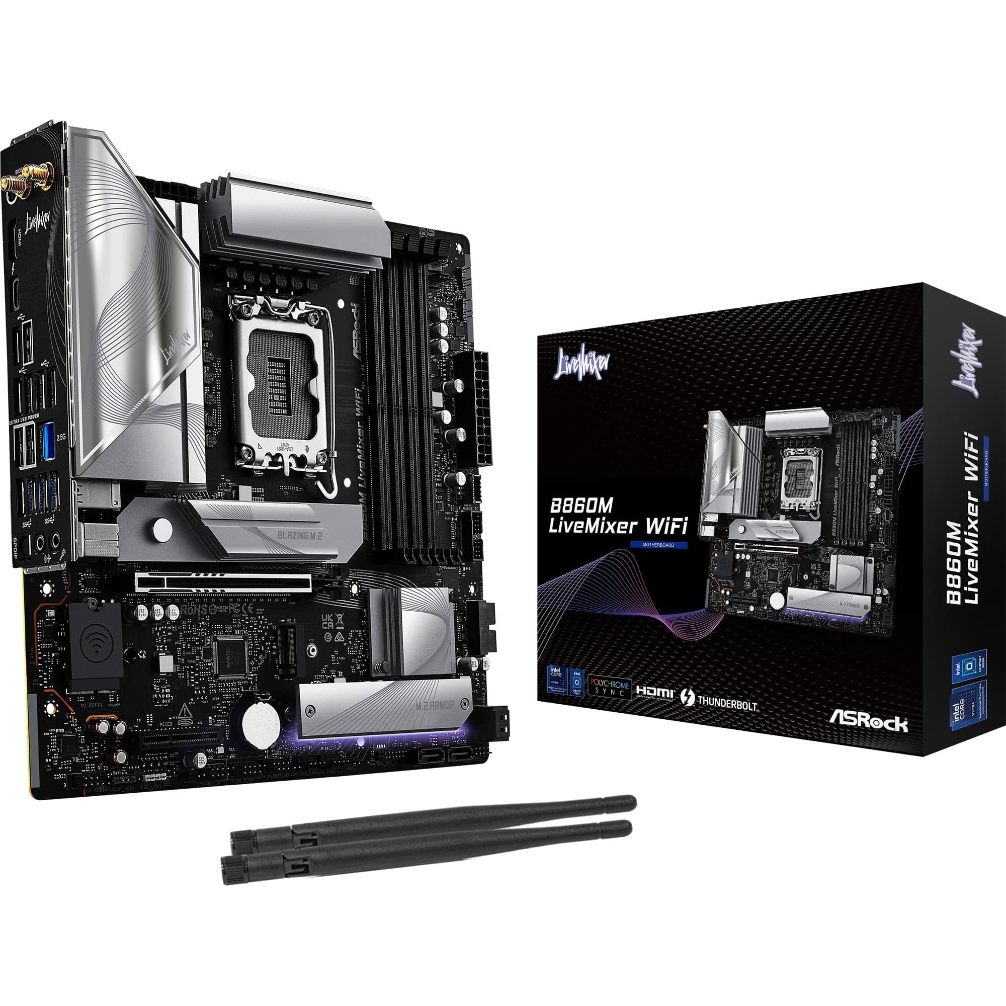 B860M LiveMixer WiFi, Mainboard – Bild 1