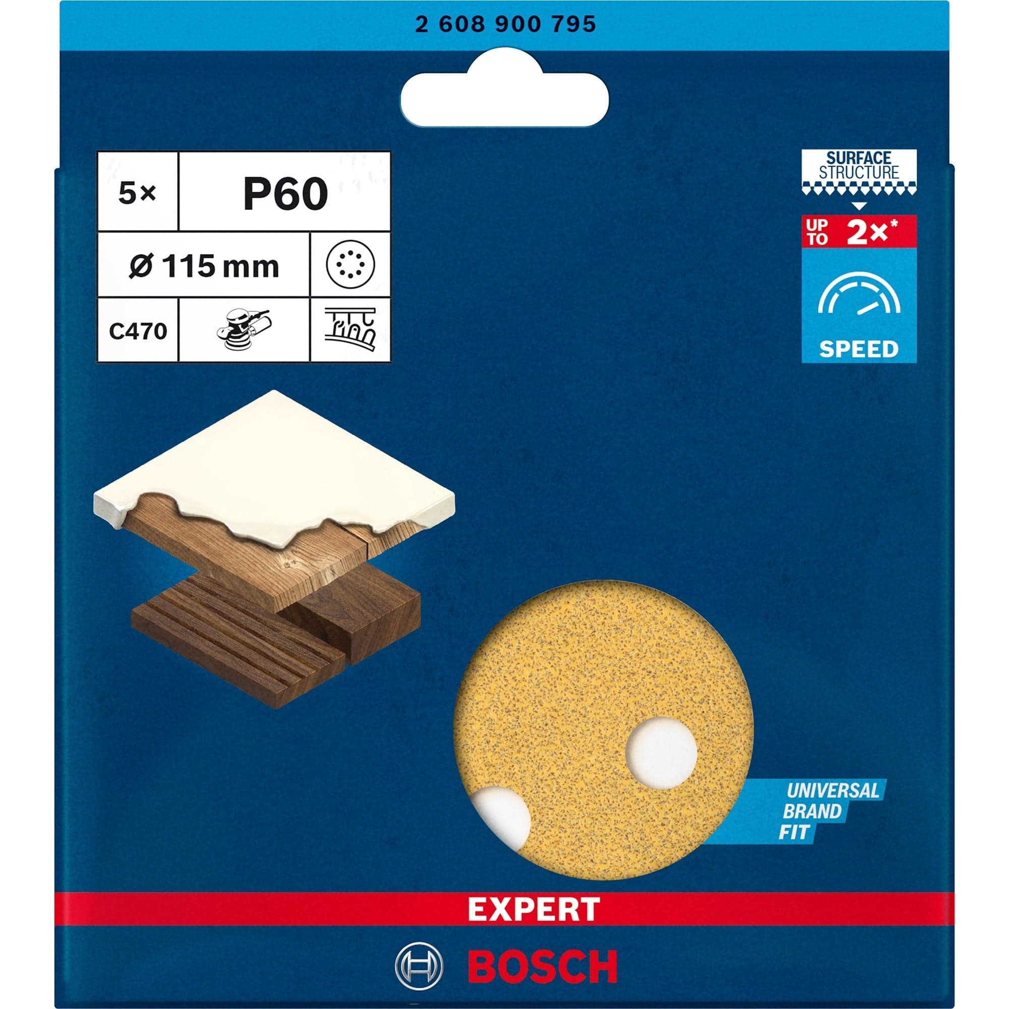 Expert C470 Schleifblatt, Ø 115mm, K60 – Bild 1