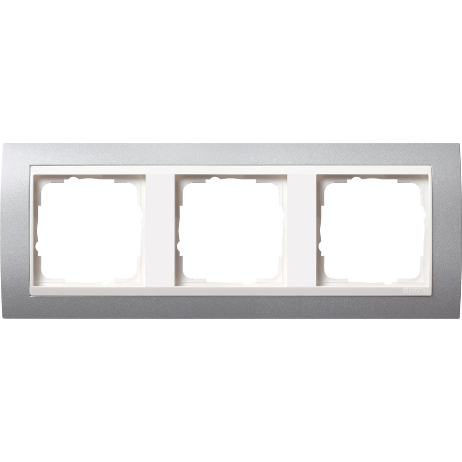 Abdeckrahmen 3fach Aluminium – Bild 1