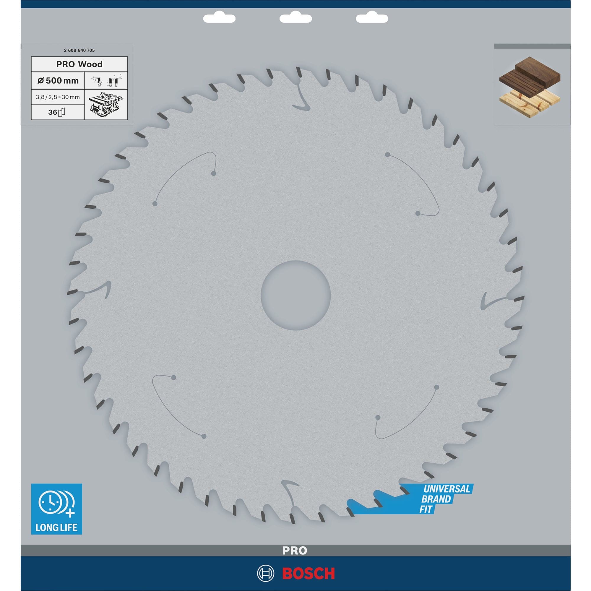 PRO Construct Wood Kreissägeblatt, Ø 500mm, 36Z – Bild 1