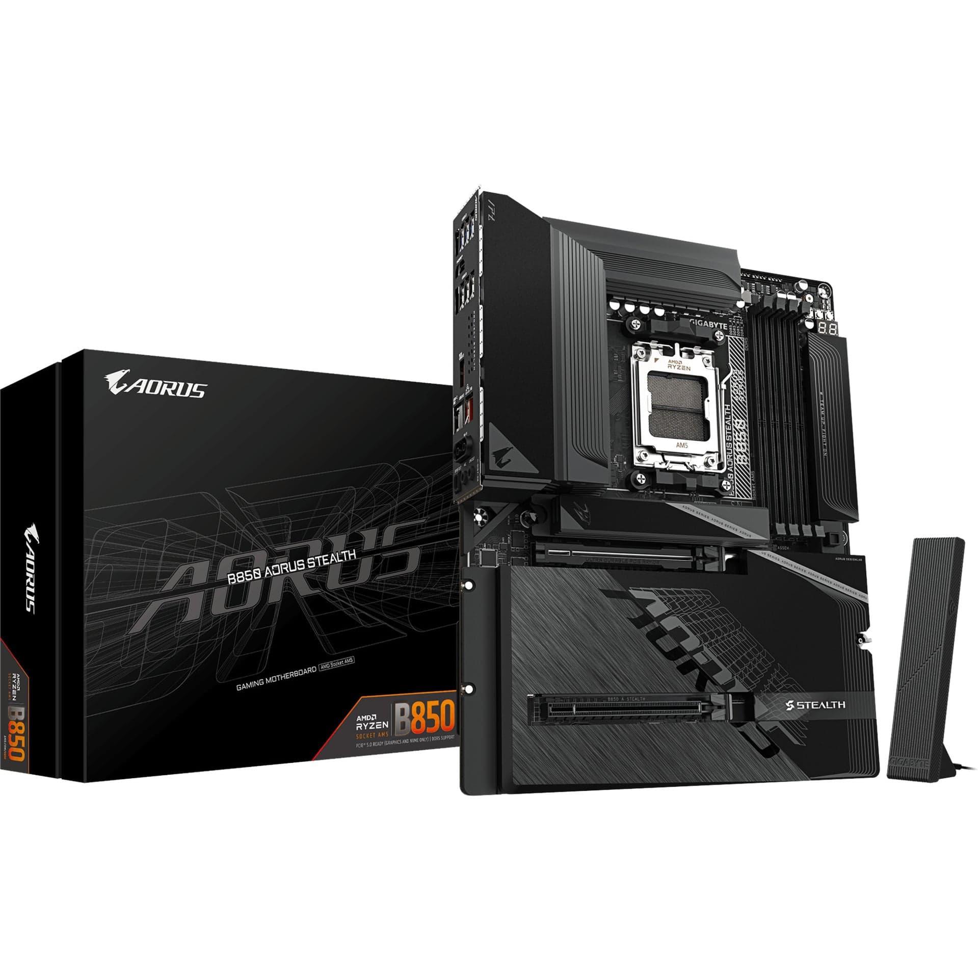 B850 AORUS STEALTH, Mainboard – Bild 1