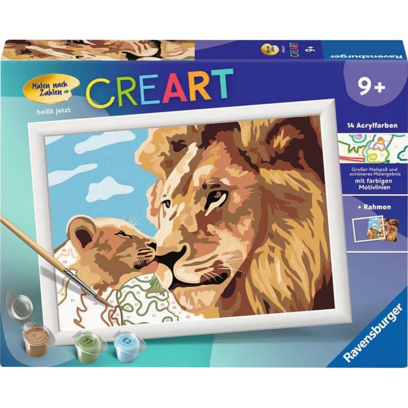 CreArt - Löwe mit Baby, Malen – Bild 1