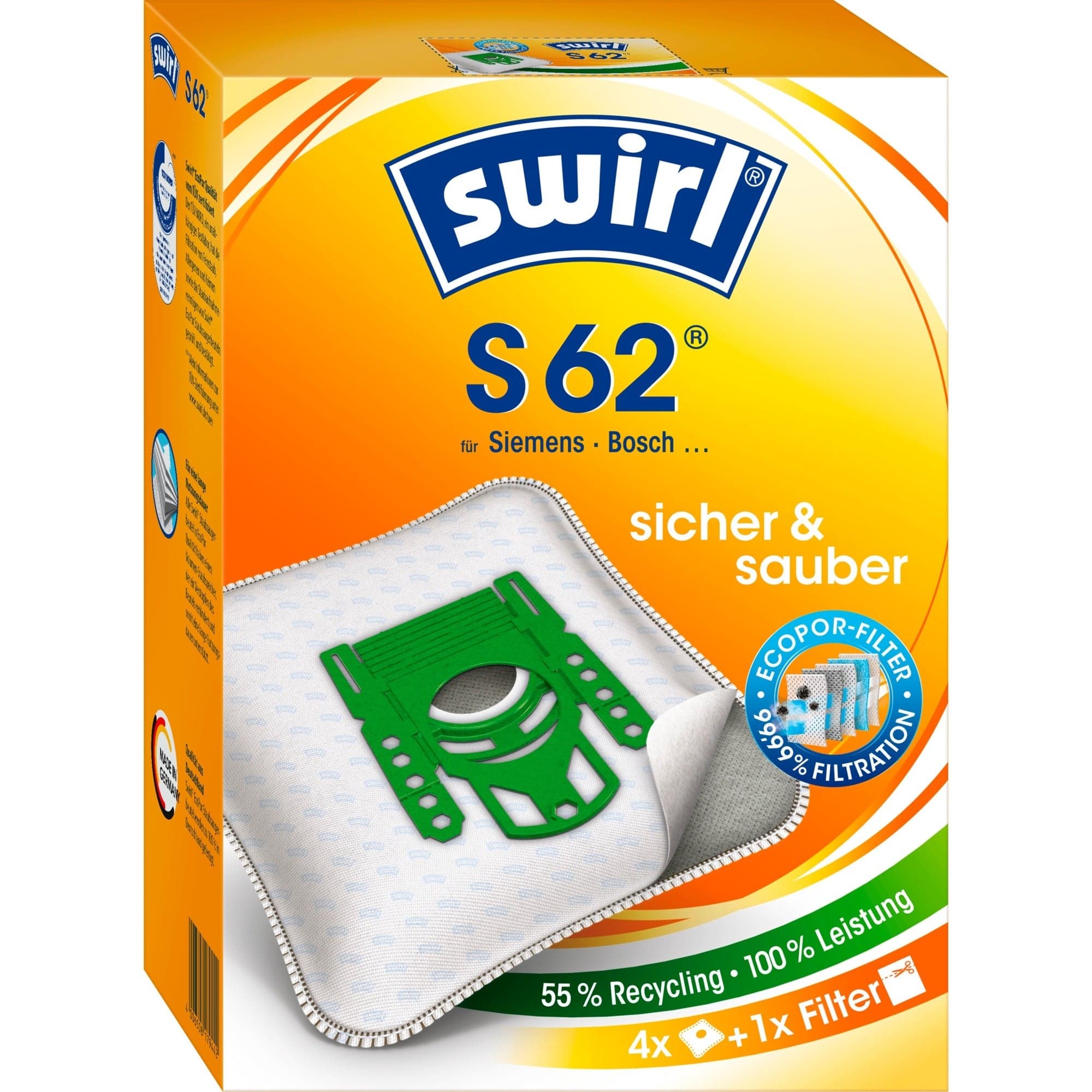 Staubsaugerbeutel S62 EcoPor