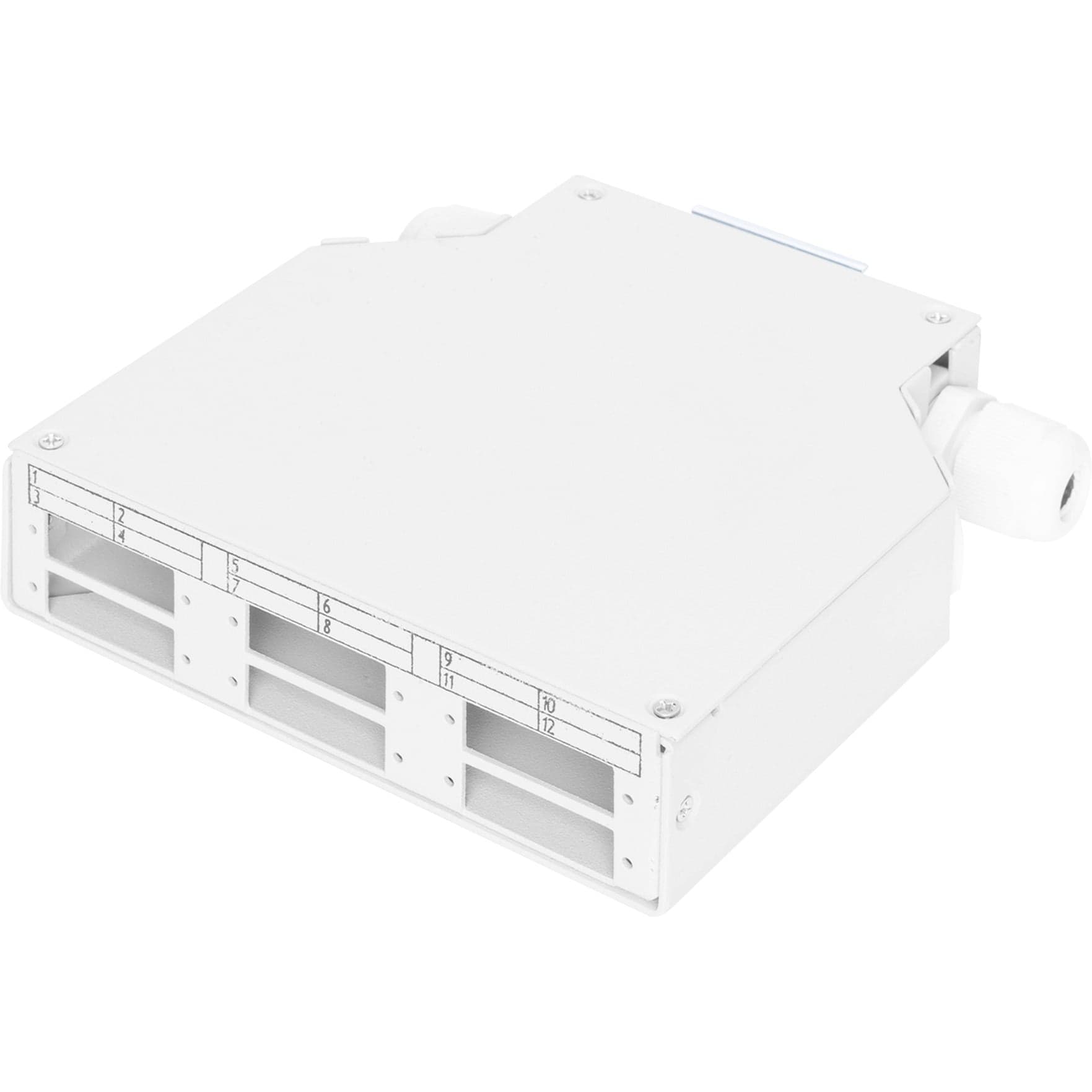 LWL Hutschienenverteilung, Patchpanel