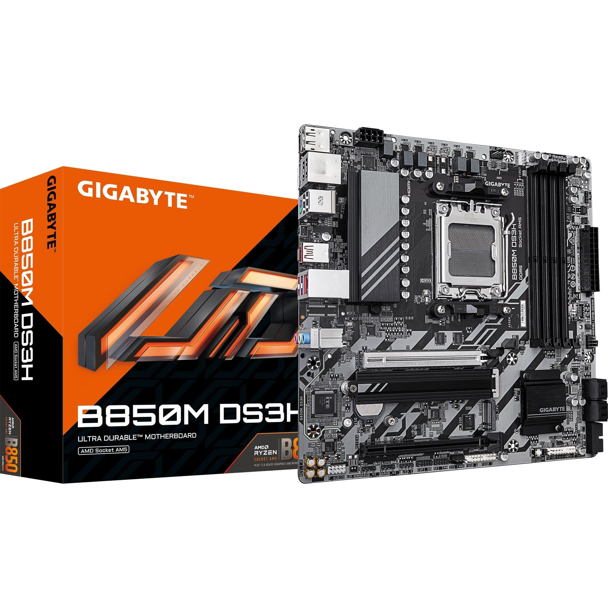 B850M DS3H, Mainboard – Bild 1