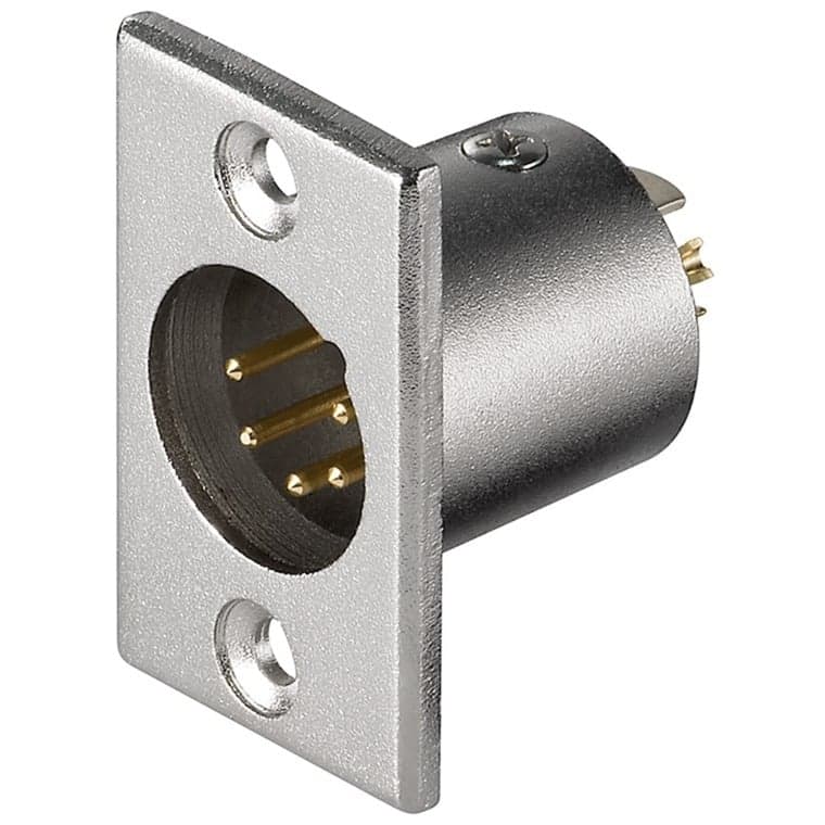 Mikrofon-Einbaustecker, 5Pin, Einbau-Anschluss – Bild 1