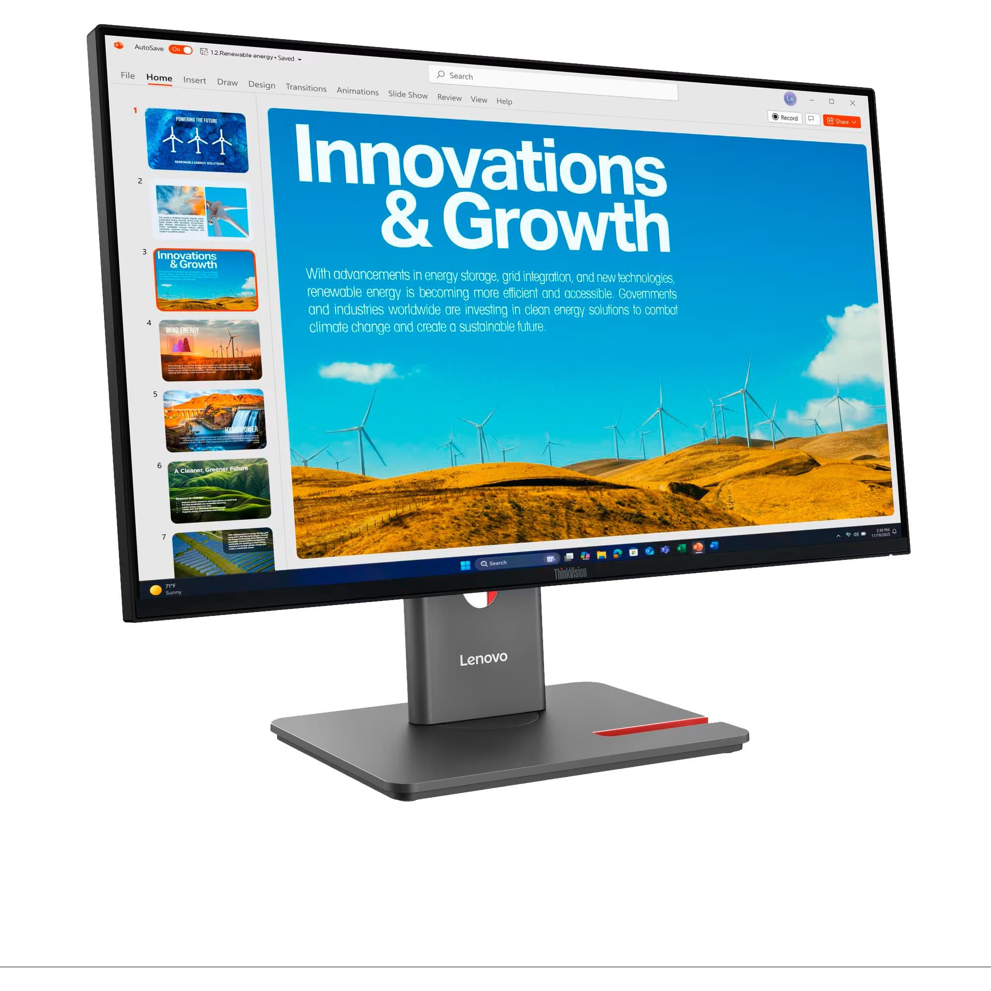 ThinkVision P24QD-40, LED-Monitor – Bild 1