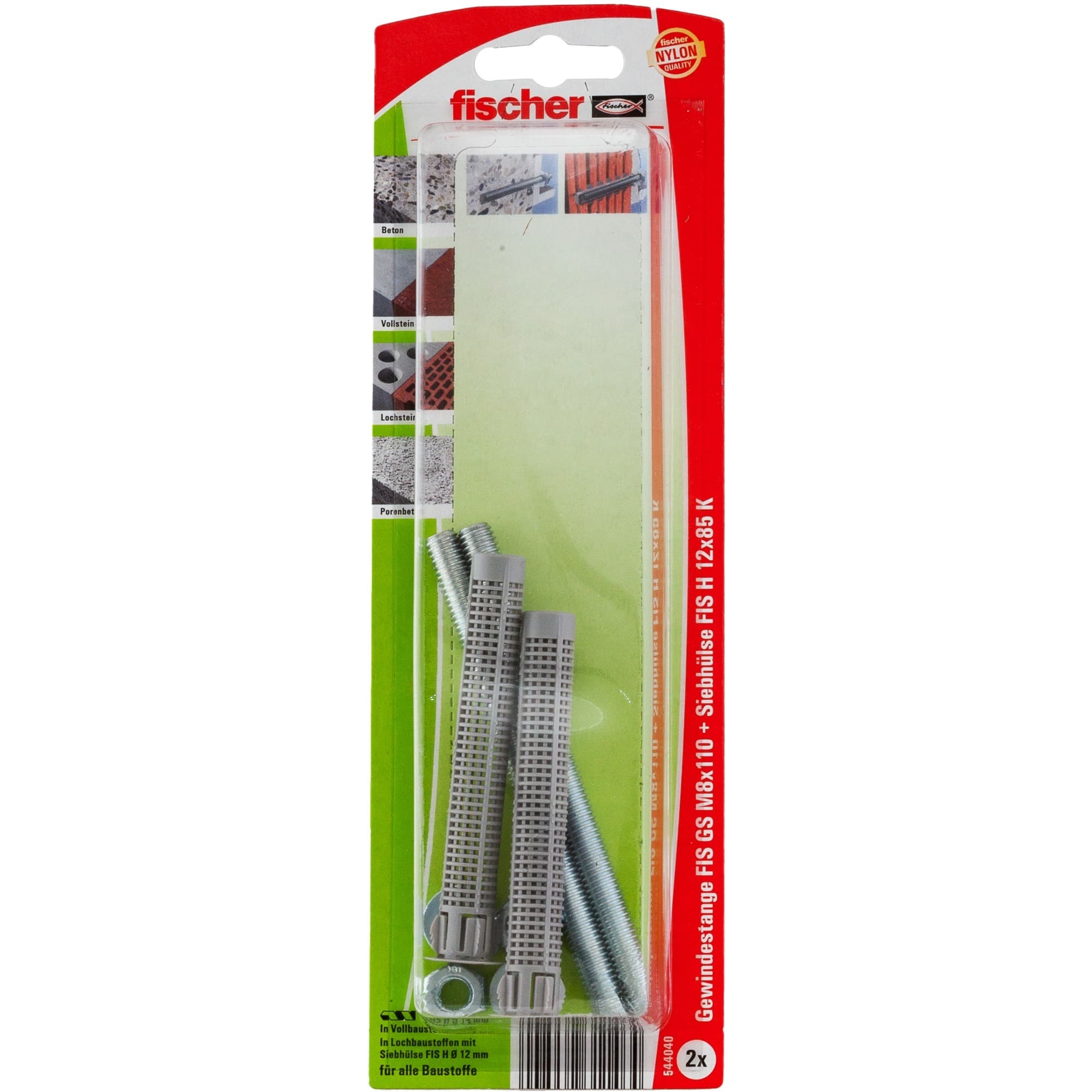 Injektions-Zubehör Set M8 K 2, Dübel – Bild 1