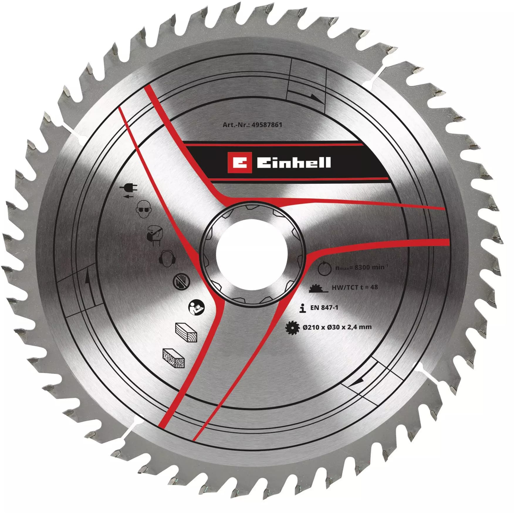 Kreissägeblatt HM, Ø 210 x 30mm, 2,4mm, 48Z – Bild 1