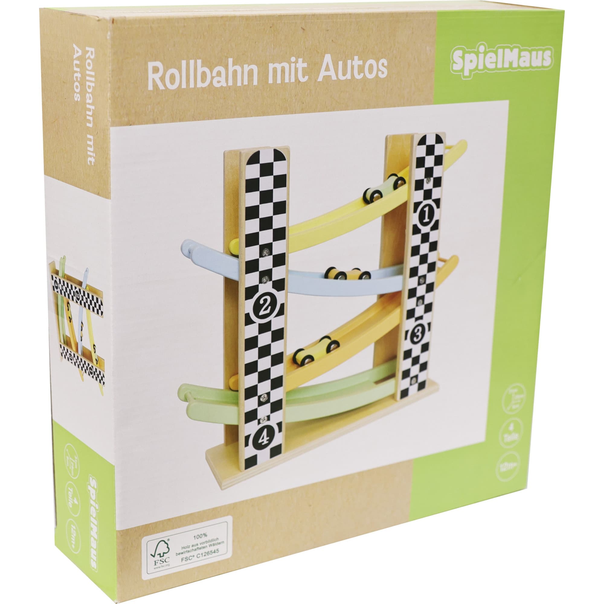 Rollbahn mit Autos, Kugelbahn – Bild 1