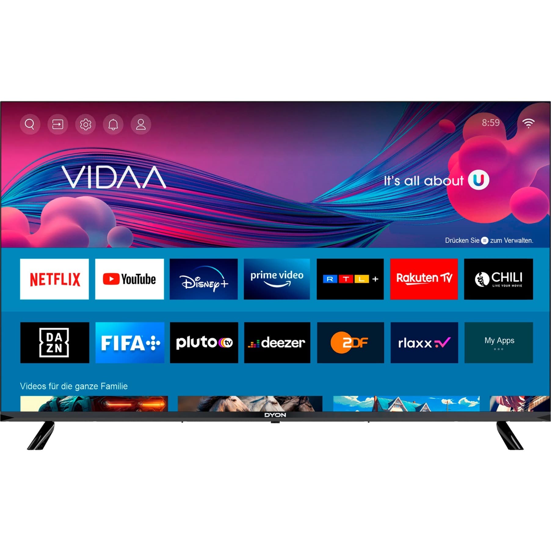 SMART 43 VX, LED-Fernseher – Bild 1