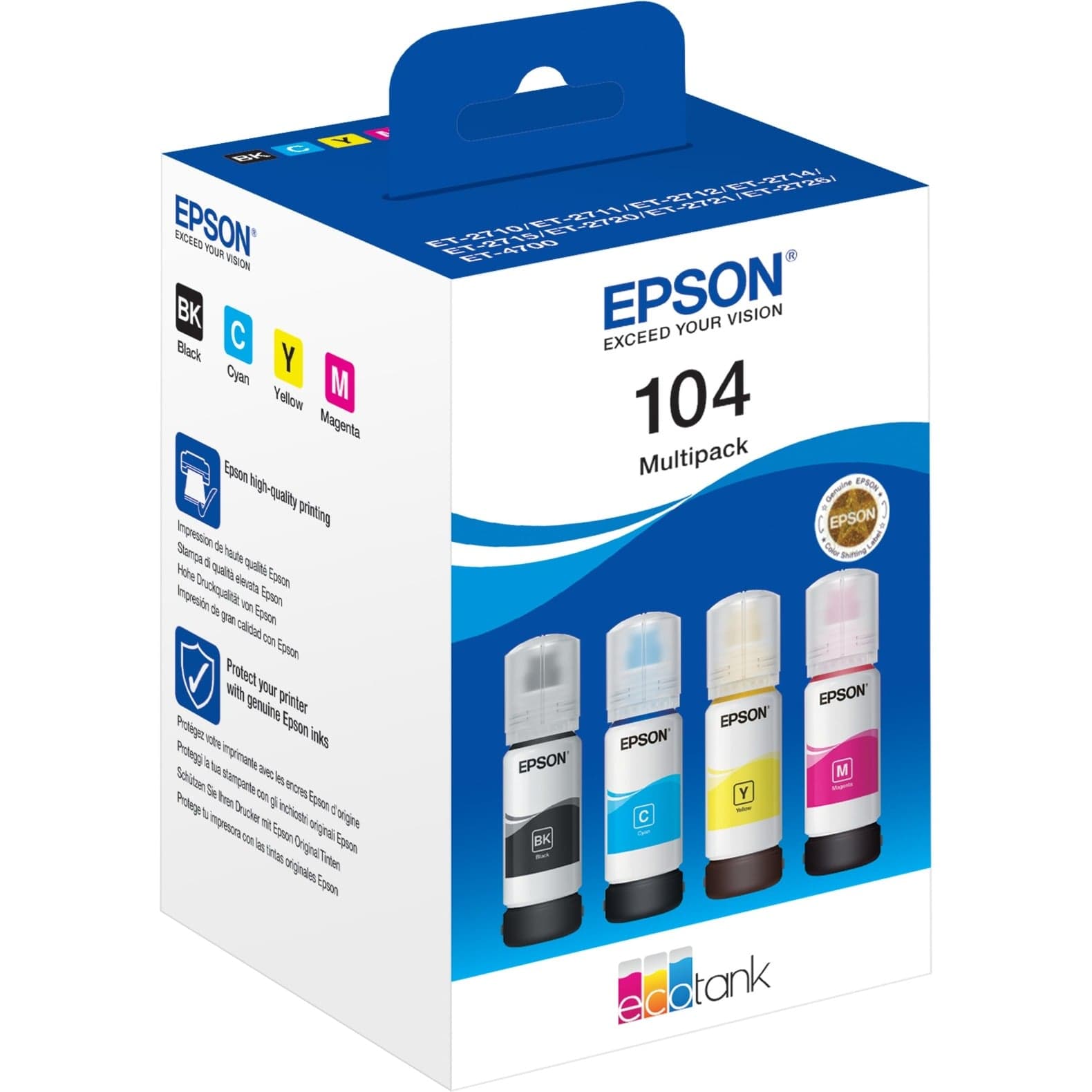 Multipack EcoTank 104 (C13T00P640), Tinte – Bild 1